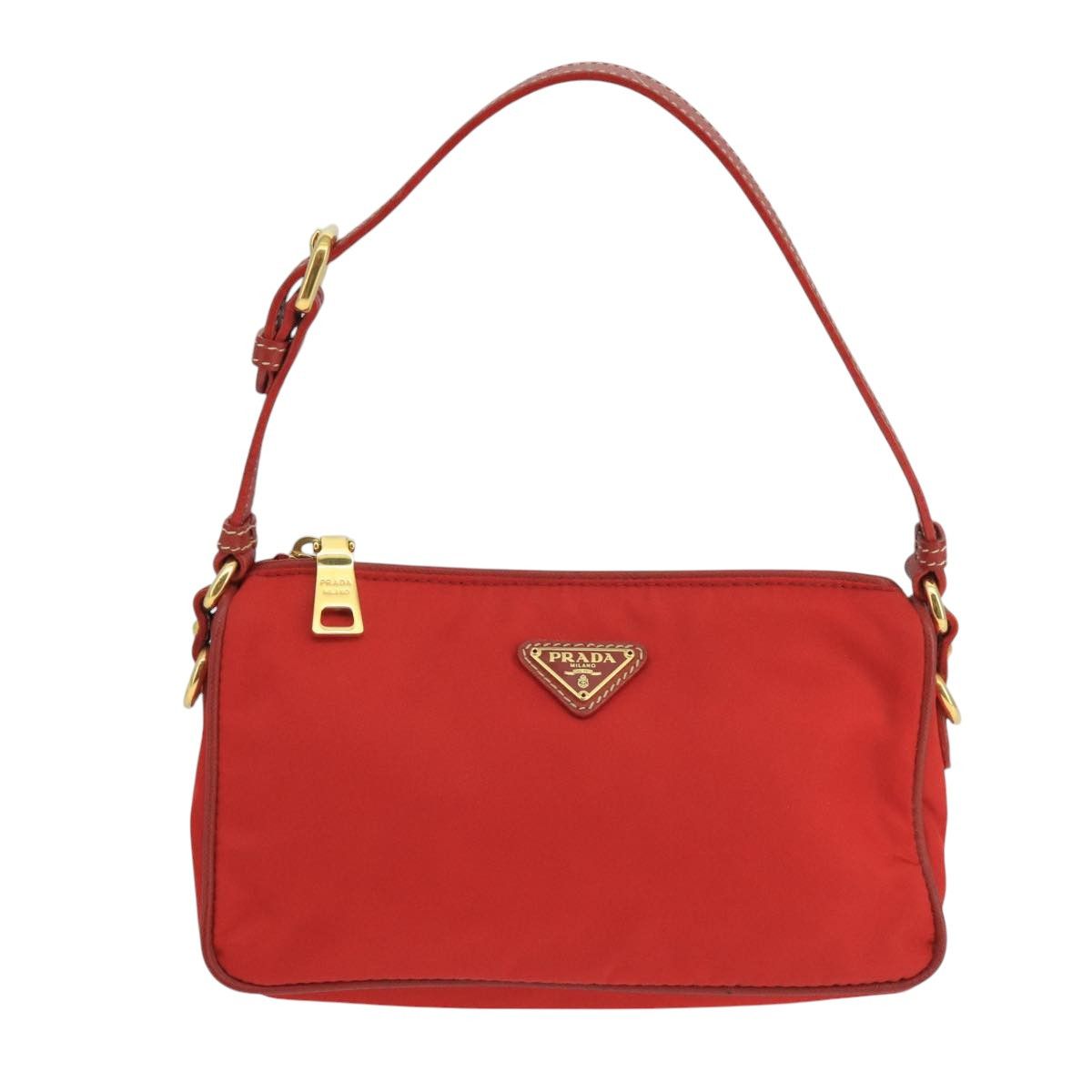 Prada Re-Nylon Red Synthetic Shoulder Bag (Pre-Owned) Size ONE SIZE - 1 Thumbnail