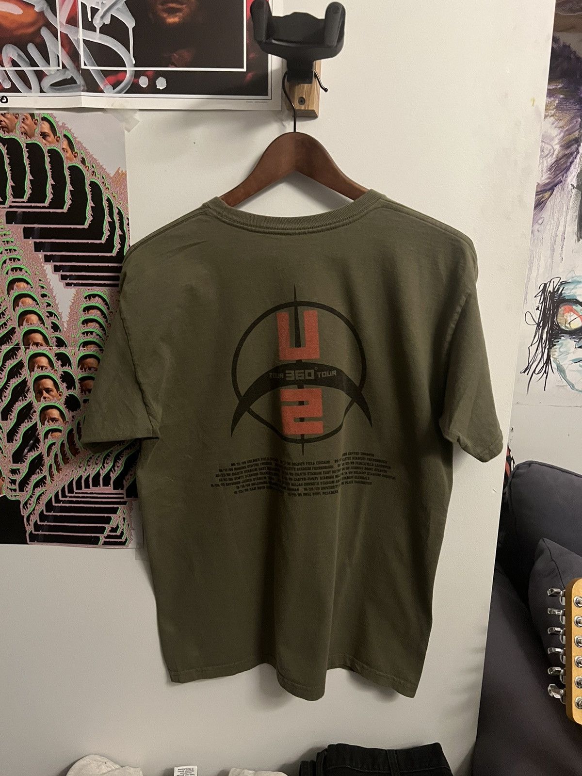 Band Tees × Vintage U2 360 Tour Band Tee Size US L / EU 52-54 / 3 - 2 Thumbnail
