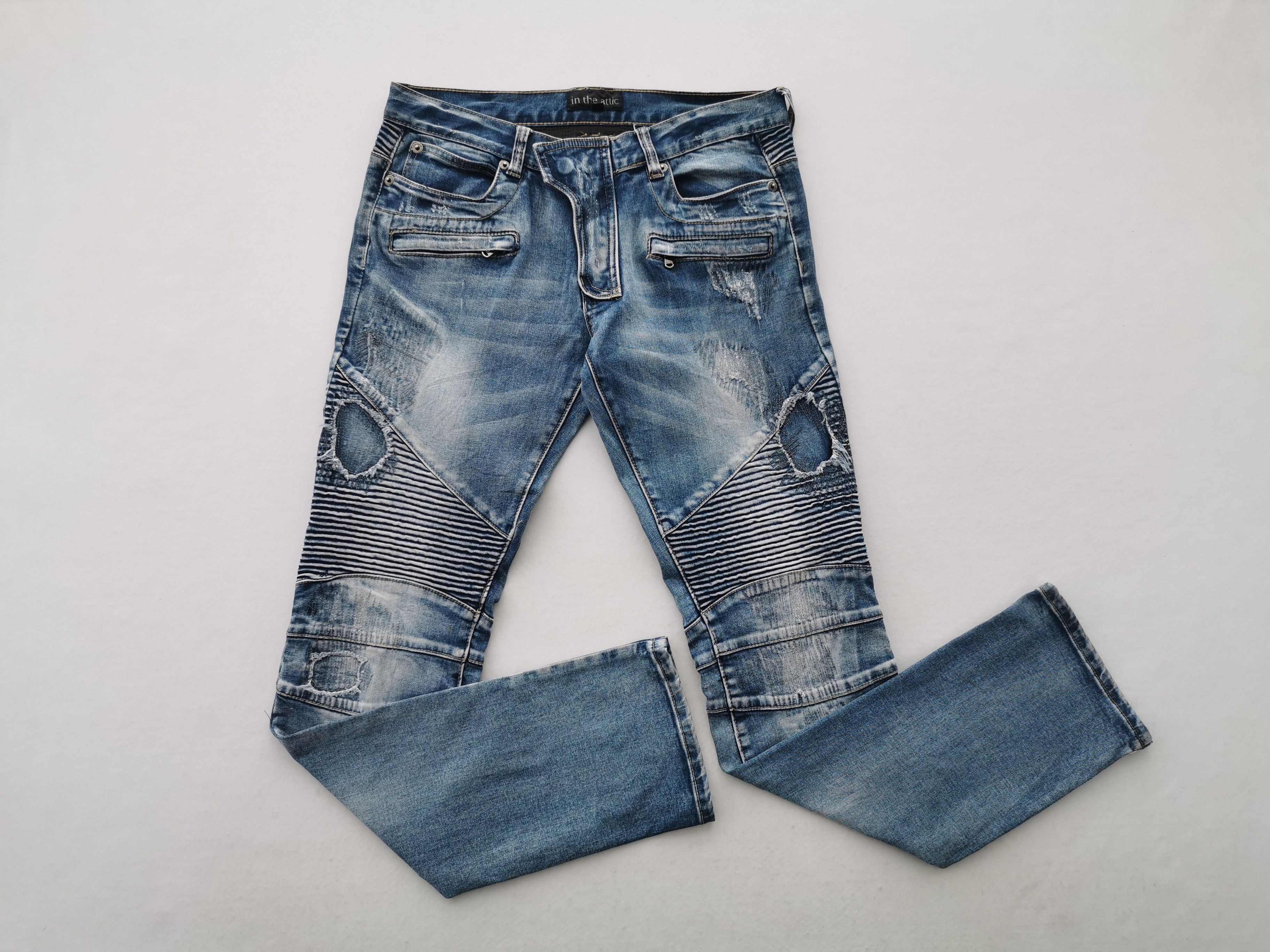 In The Attic Vintage In The Attic Bondage Denim Jeans Size M Waist 31 Size US 31 - 1 Thumbnail