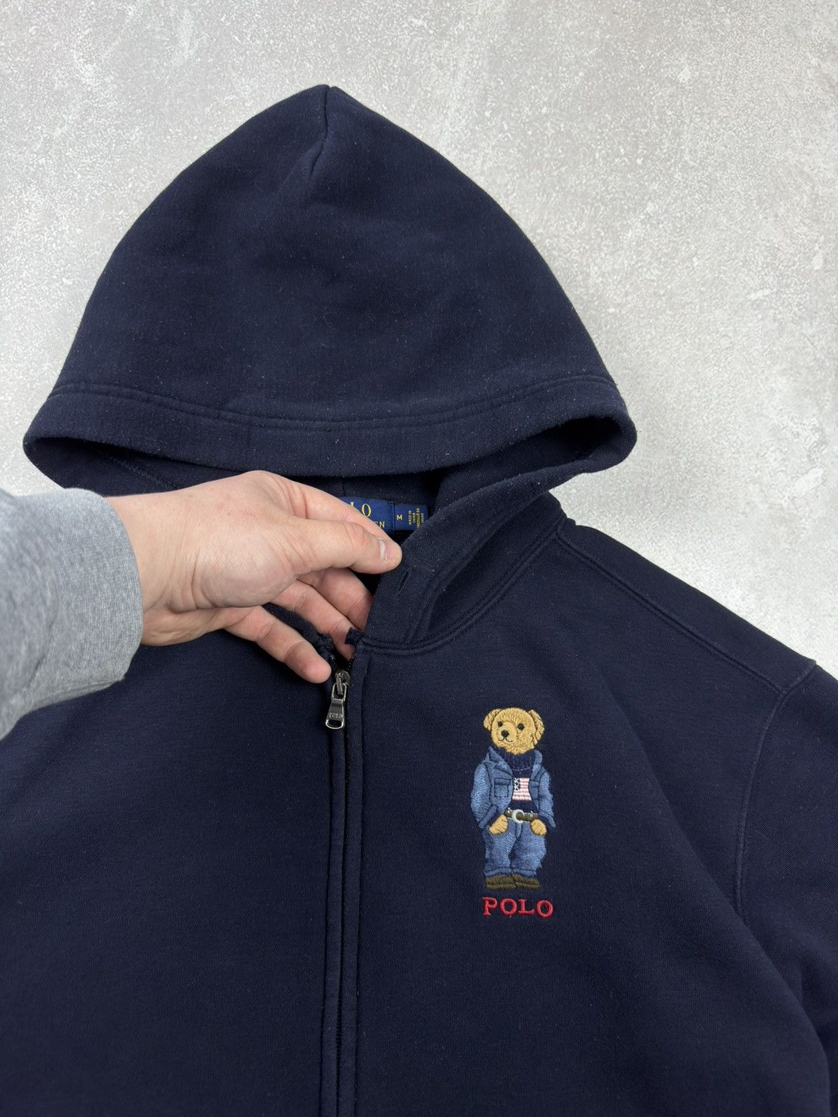 Polo Ralph Lauren Polo Ralph Lauren Polo Bear Fleece Blue Zip Hoodie Size US M / EU 48-50 / 2 - 4 Thumbnail