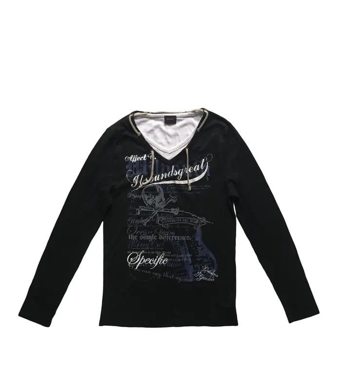 Japanese Brand × Le Grande Bleu (L.G.B.) Body Wave Long sleeve Y2k Size US L / EU 52-54 / 3 - 2 Thumbnail