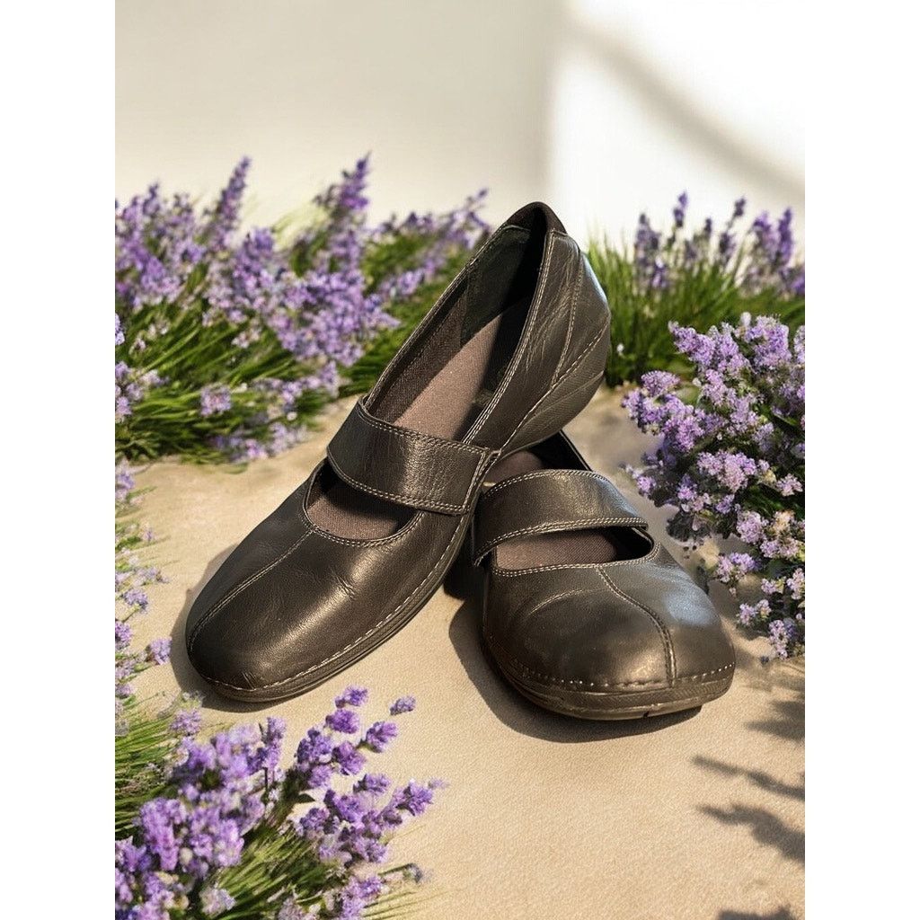 Merrell Womans Black Merrell Ortholite Leather Shoes Mary Janes Sz 9 Size US 9 / IT 39 - 1 Thumbnail