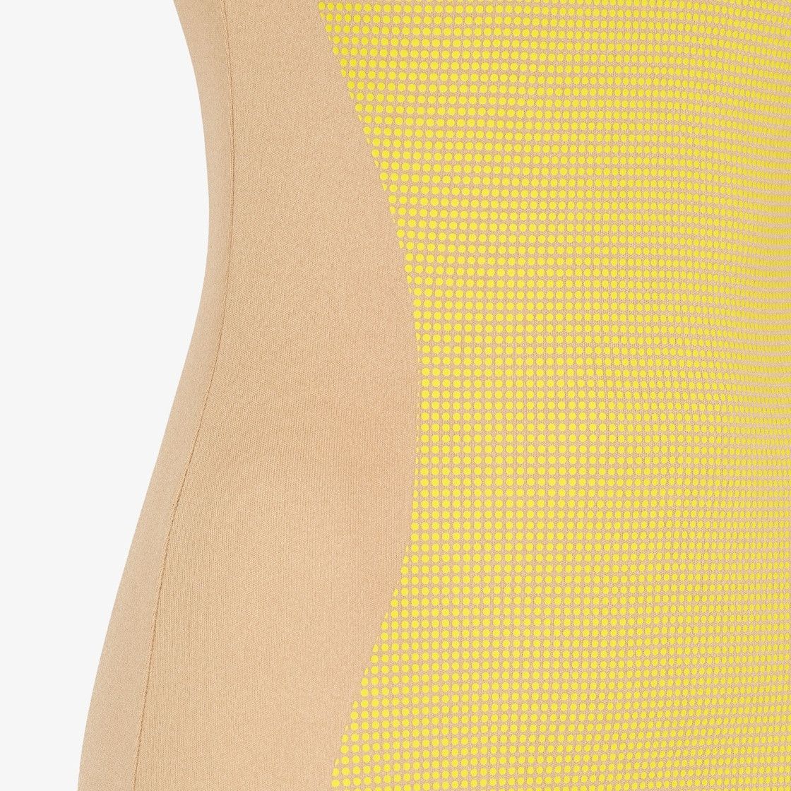 Fendi o1s1wg110825 Dress in Yellow/Beige Size S / US 4 / IT 40 - 3 Thumbnail