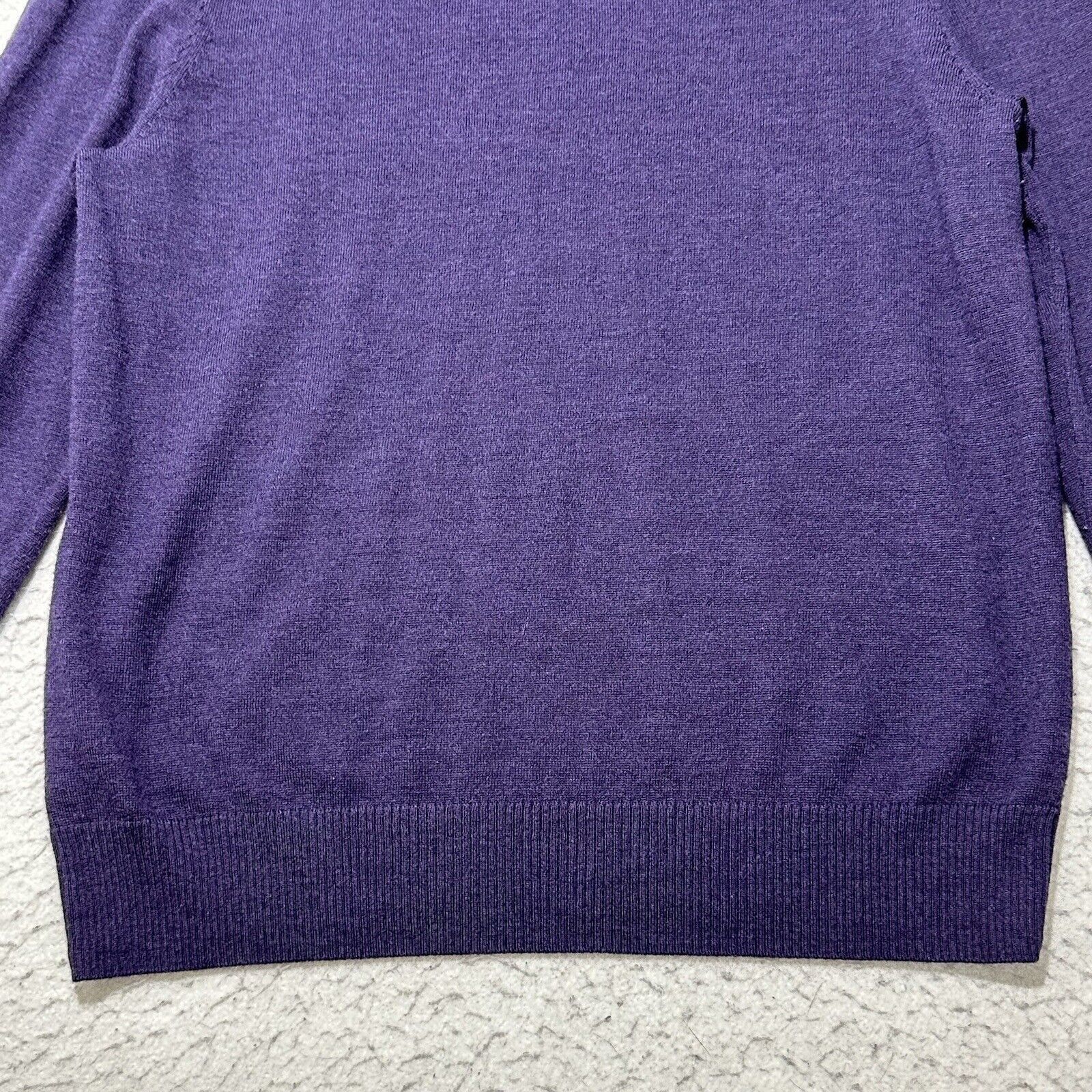 Apt. 9 Apt. 9 Medium Purple V-Neck Wool Blend Pullover Knit Sweater Size US M / EU 48-50 / 2 - 12 Thumbnail