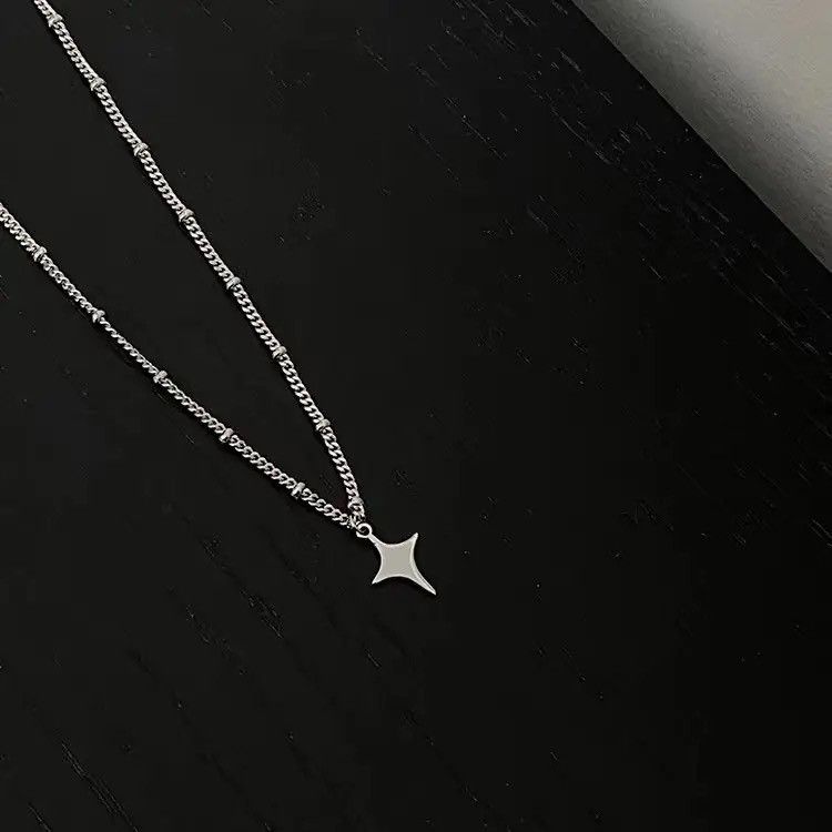 Jewelry × Vintage Simple Trendy Star Hollow Choker Necklace Pendant Size ONE SIZE - 3 Thumbnail