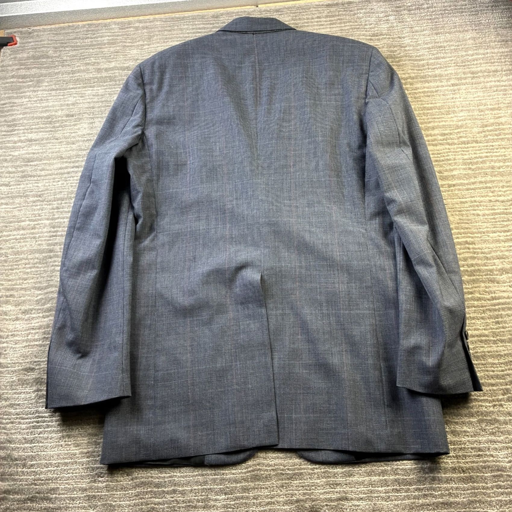 Hart Schaffner Marx Hart Schaffner Marx Suit 41 XL Glen Plaid Jacket Blazer Pants 35x32 VINTAGE Size 42R - 3 Thumbnail