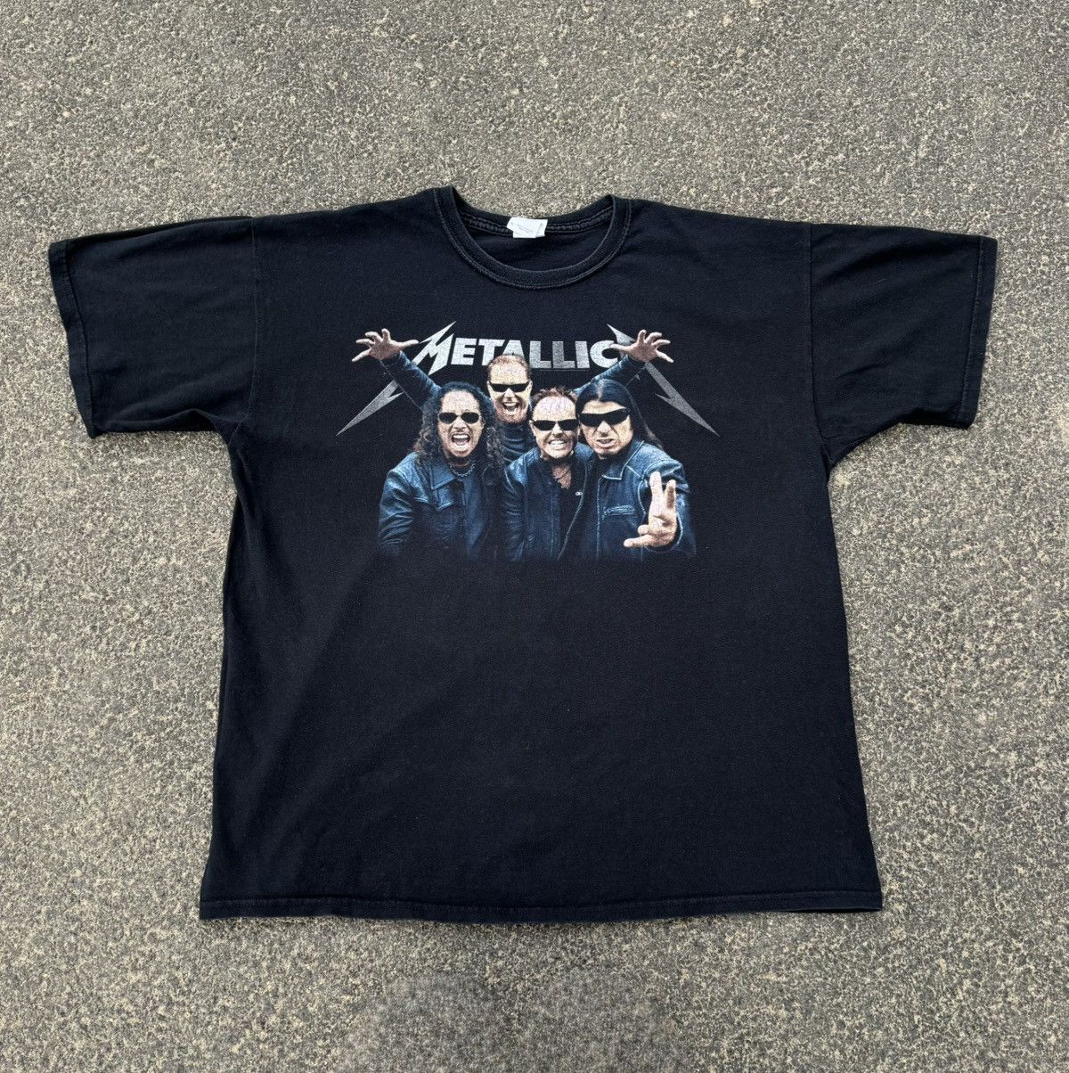 Metallica 2009 Metallica World Magnetic Tour 00s Black Tee Metal Band Size US XL / EU 56 / 4 - 1 Thumbnail