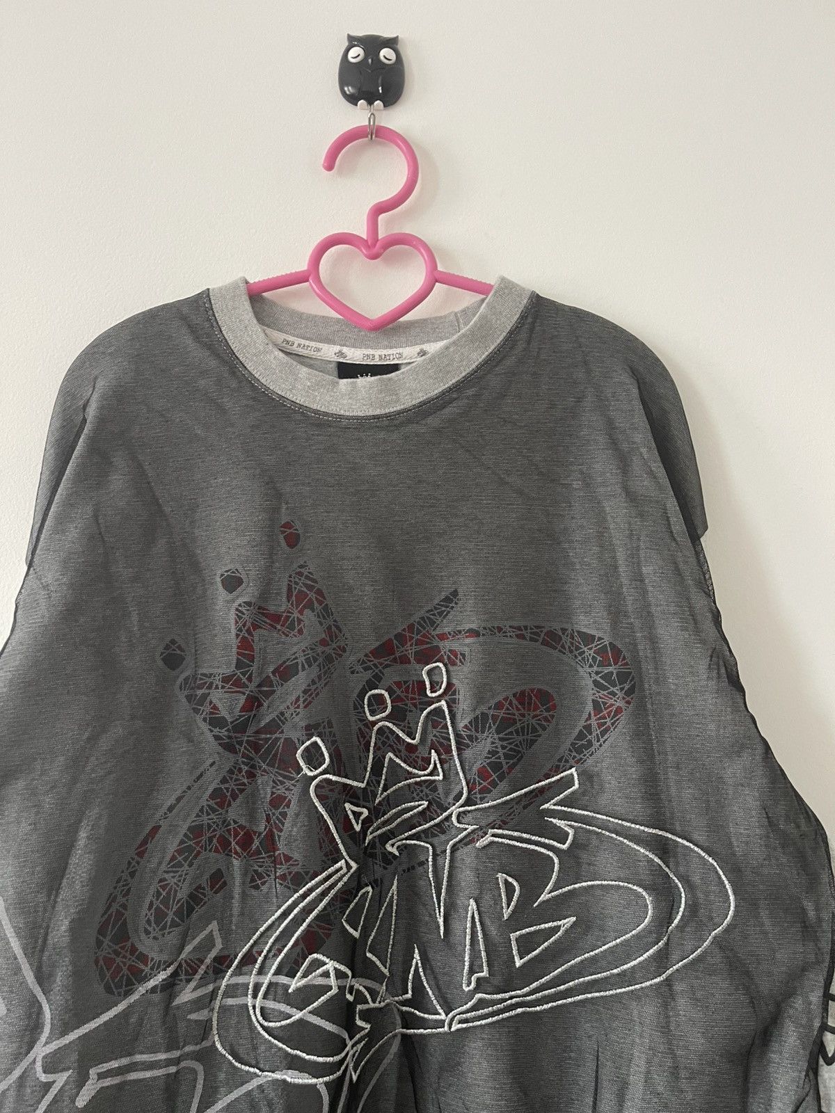 Rap Tees Rare Vintage PNB NATION Double Layer Graffiti Hip Hop Rap Size US XL / EU 56 / 4 - 4 Thumbnail