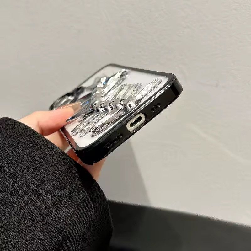 Other Punk Gothic Silicon Case For Iphone 17 Pro Size ONE SIZE - 2 Thumbnail