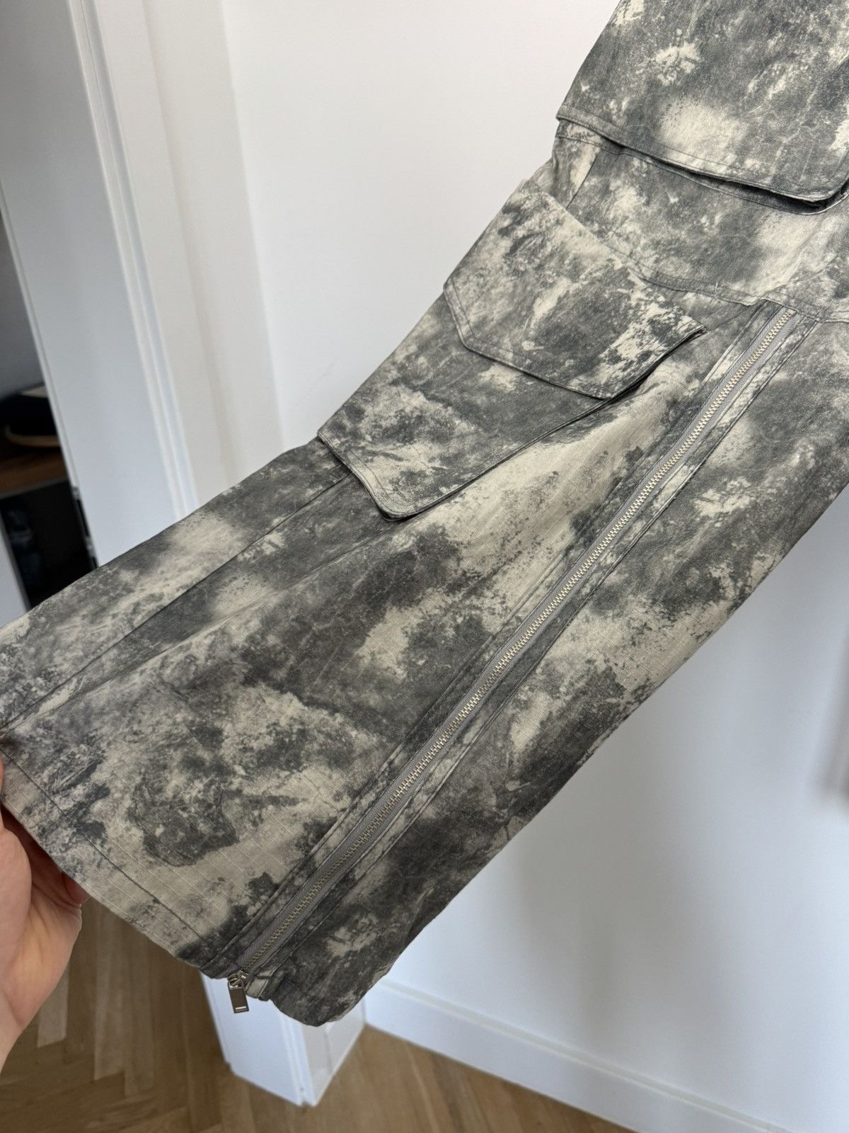 Zara Zara Relaxed Oversize Cargo Pants Multipocket Snow Camo Rare Size US 38 / EU 54 - 3 Thumbnail