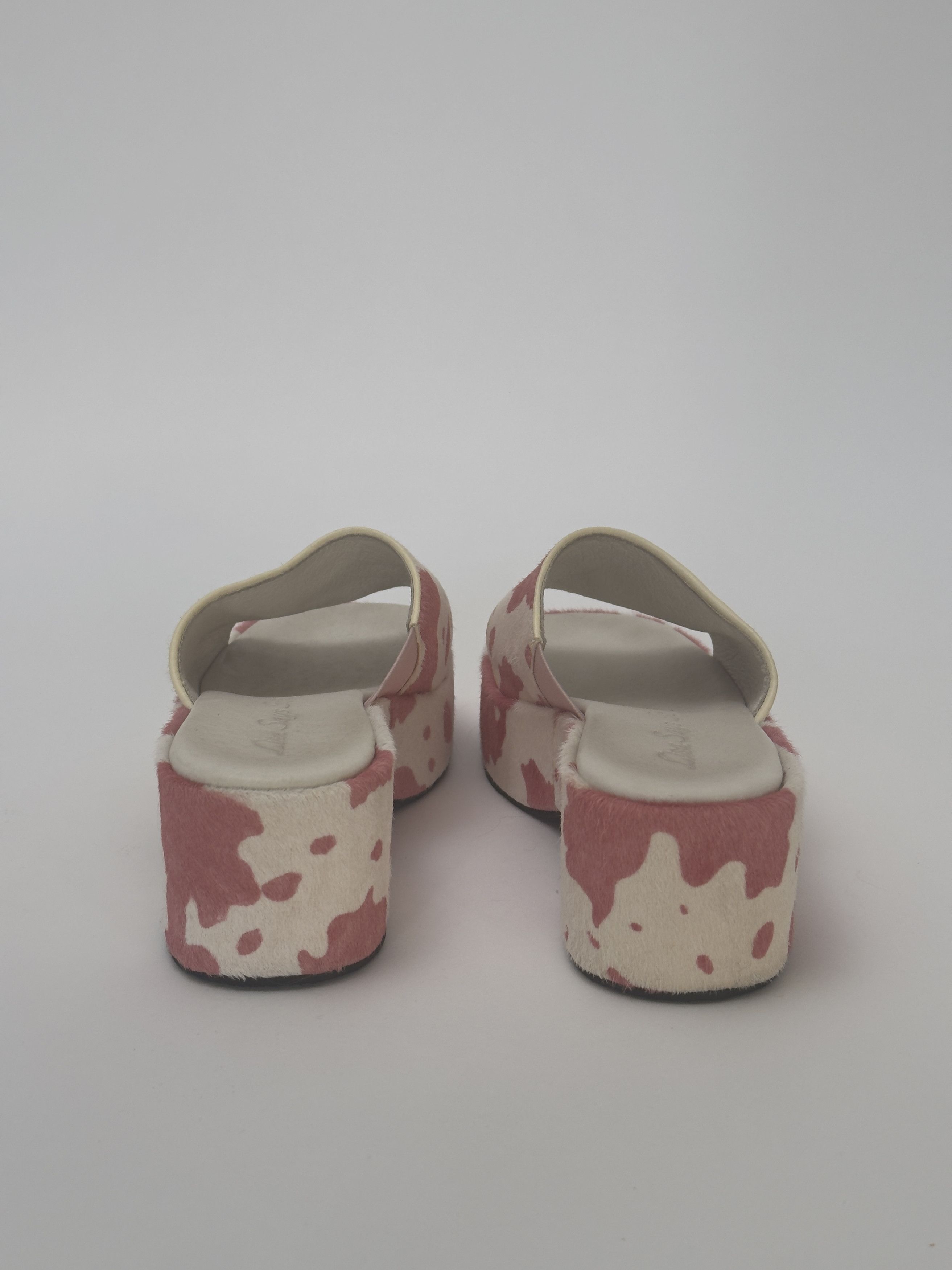 Lisa Says Gah Lisa Says Gah Dakota Slides - Pink Cow Print 7.5 Size US 7.5 / IT 37.5 - 7 Thumbnail