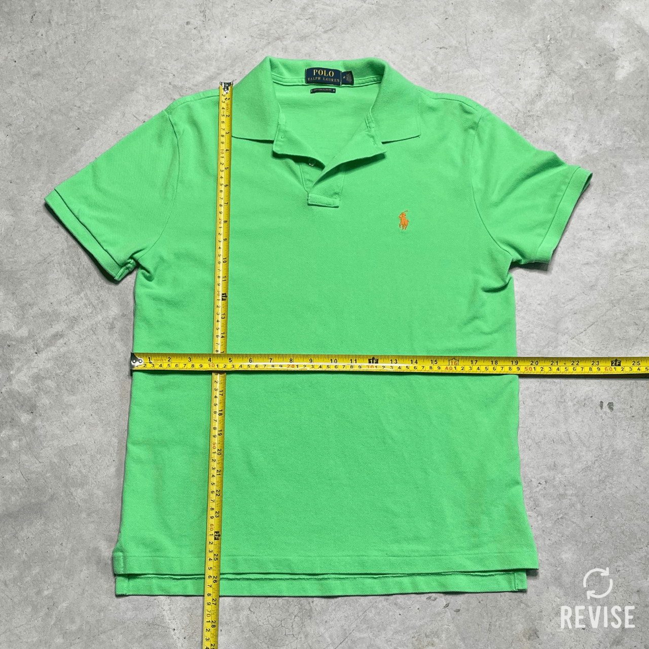 Polo Ralph Lauren Polo Ralph Lauren Green Polo Shirt Orange Logo Size M Size US M / EU 48-50 / 2 - 3 Thumbnail