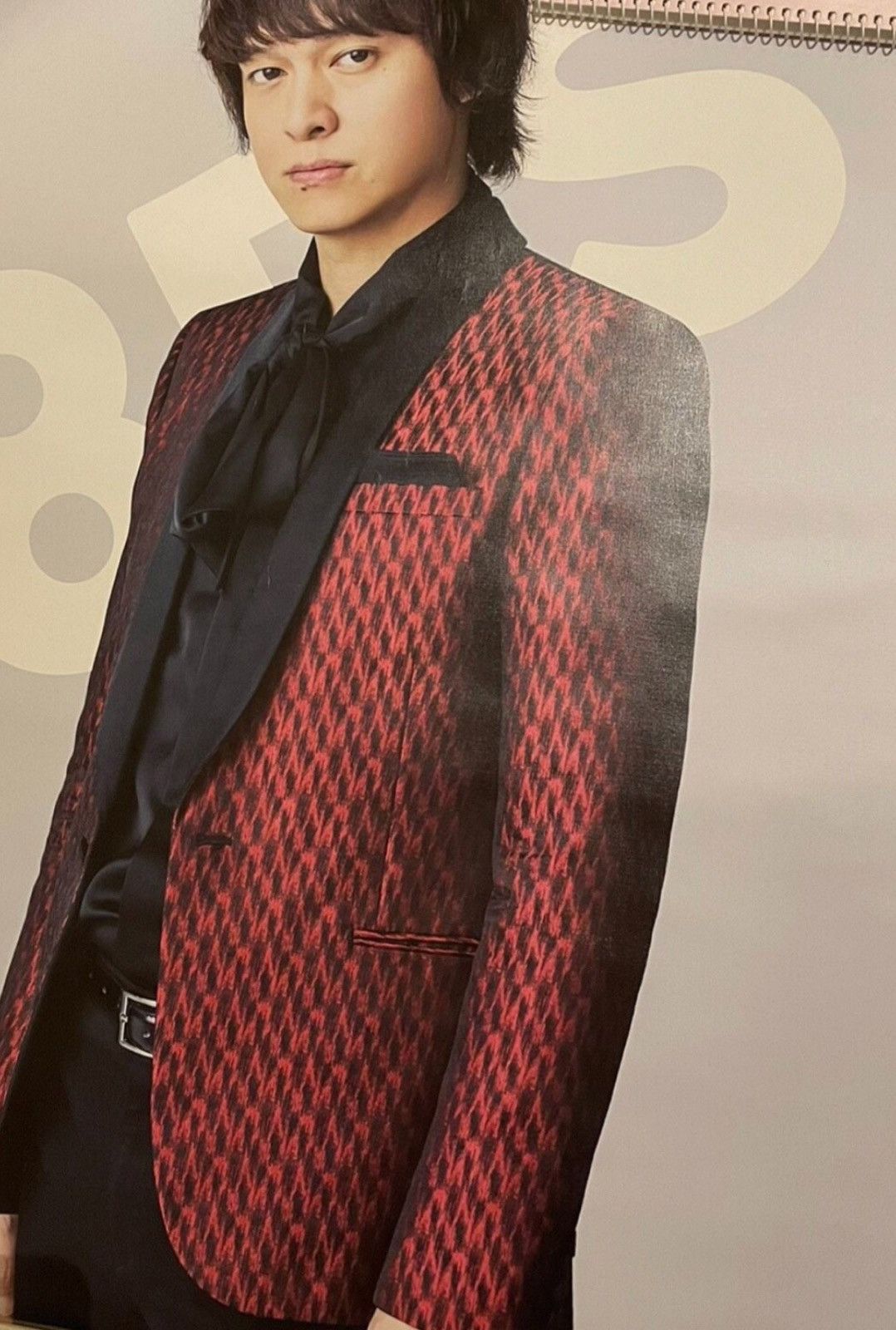 Saint Laurent Paris Saint Laurent FW13Black Red Leopard Print Shawl Collar Suit Size 48S - 8 Thumbnail