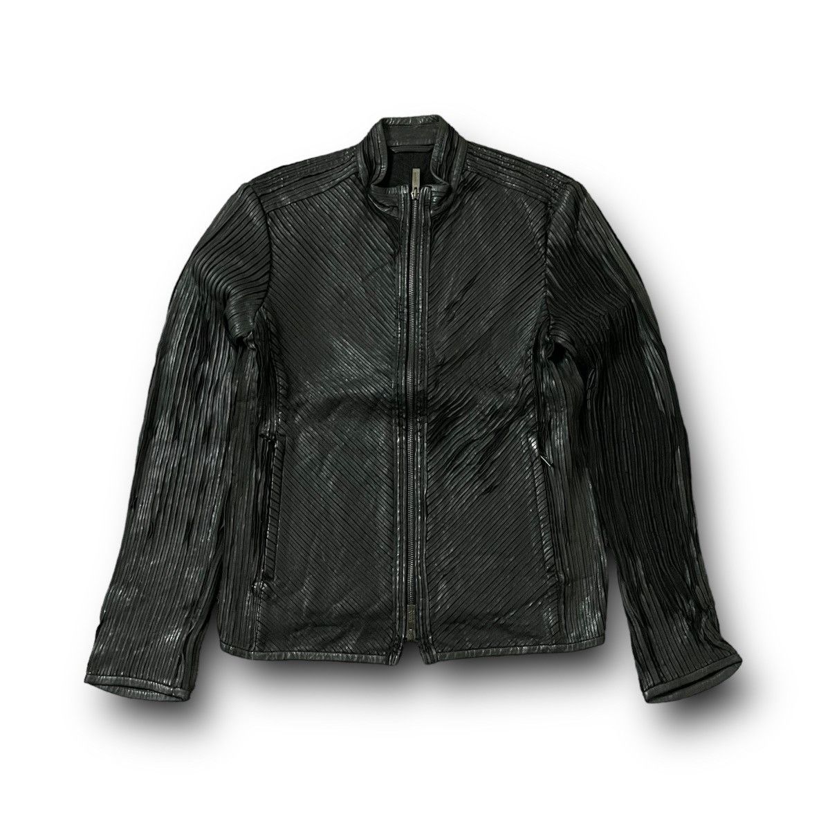 Armani Collezioni × Vintage Vintage armani collezioni leather jacket Size US M / EU 48-50 / 2 - 1 Thumbnail