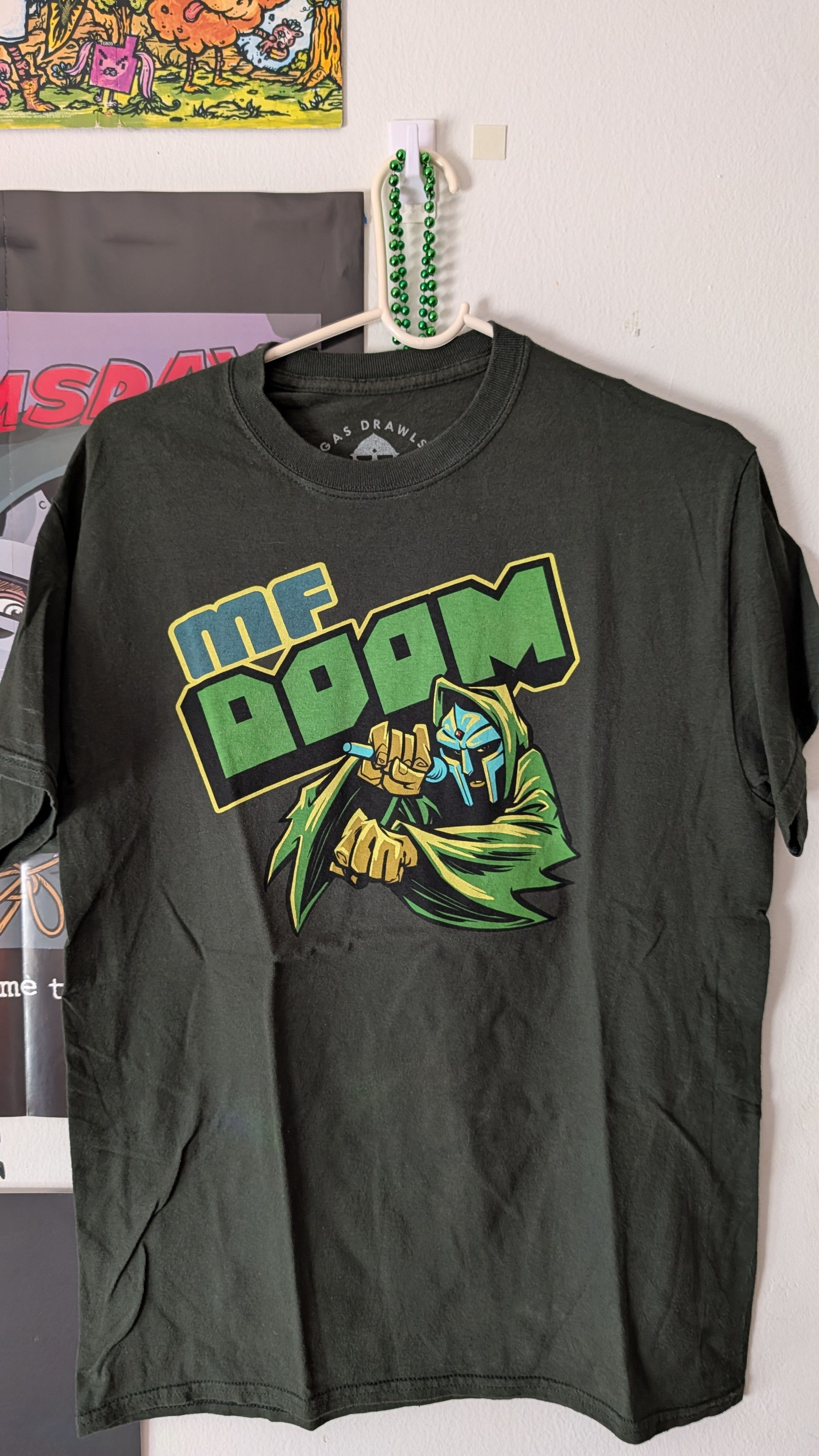 MF Doom MF DOOM olive green tee Size US M / EU 48-50 / 2 - 1 Thumbnail
