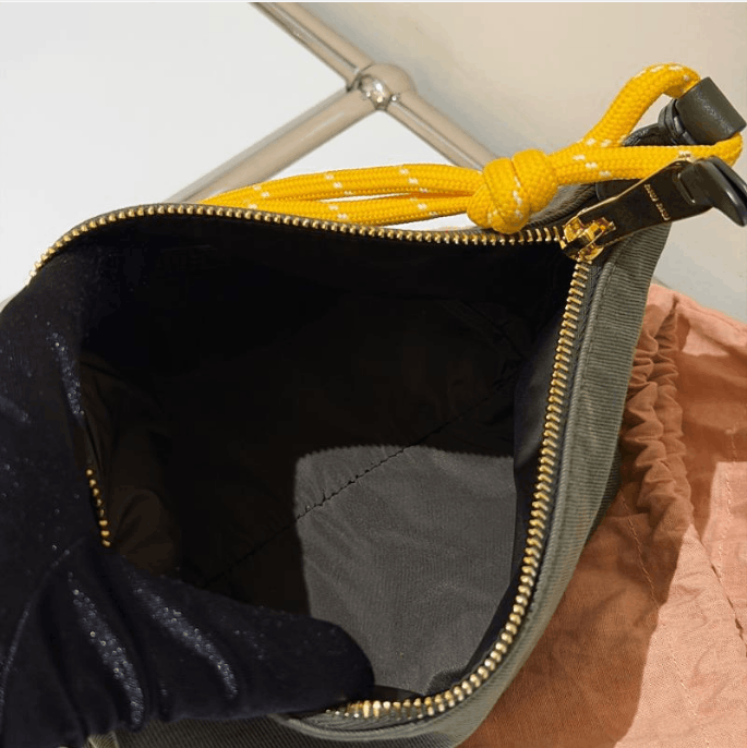 Miu Miu Miu Miu Olive & Yellow Colorblock Fabric Top Handle Bag Size ONE SIZE - 5 Thumbnail
