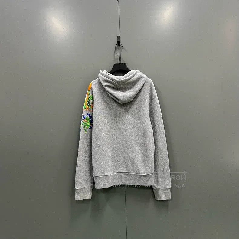 Gucci Gucci Grey belt logo hoodie Size US M / EU 48-50 / 2 - 2 Thumbnail