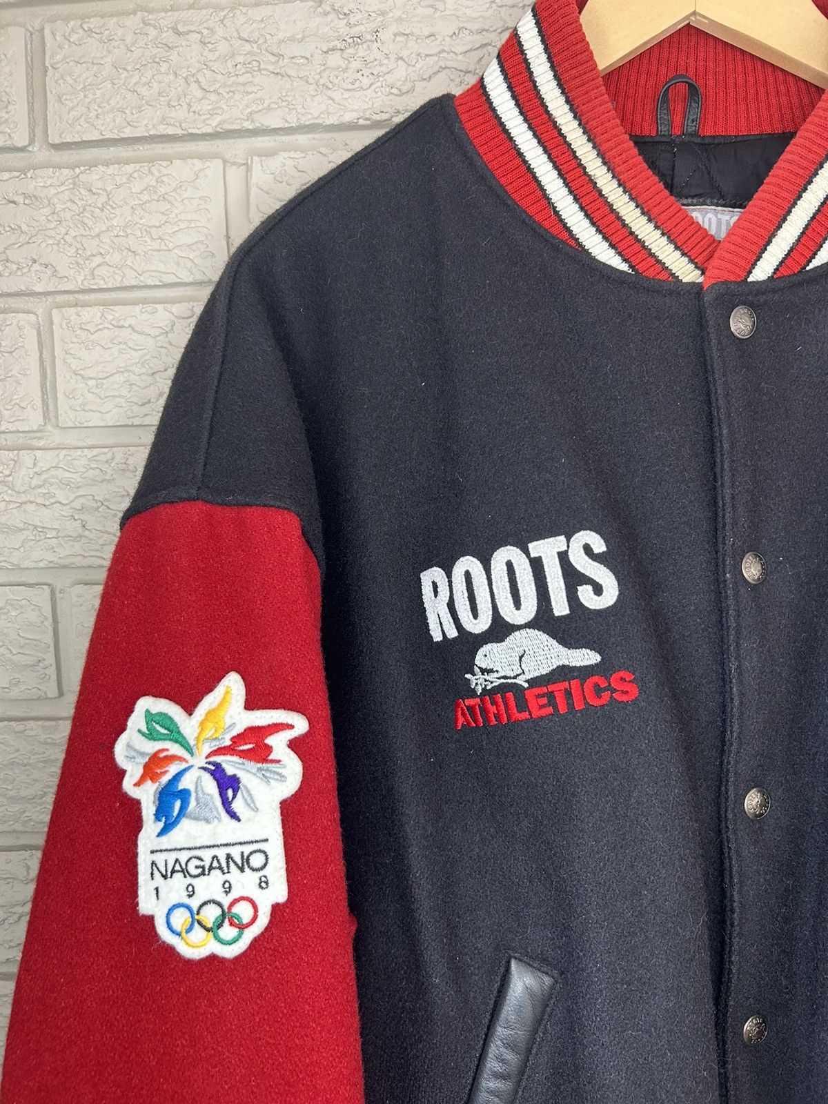 Roots Vintage Roots Team Canada 1998 Nagano Olympic Varsity Jacket Size US XL / EU 56 / 4 - 3 Thumbnail