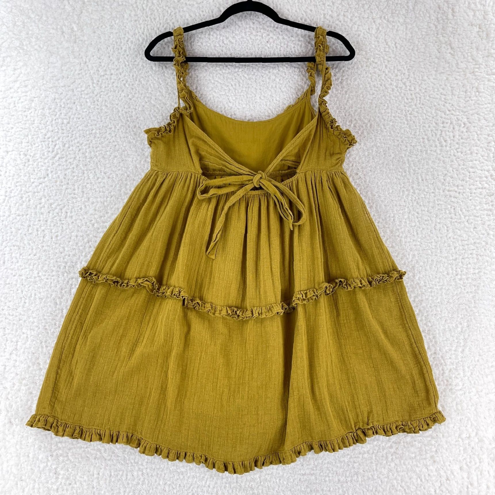 Urban Outfitters Urban Outfitters Yellow Georgia Linen Tie Back Apron Dress Womens 10 Dress Linen Yellow Georgia Tie Back Apron Dress Womens 10 Size L / US 10 / IT 46 - 7 Thumbnail