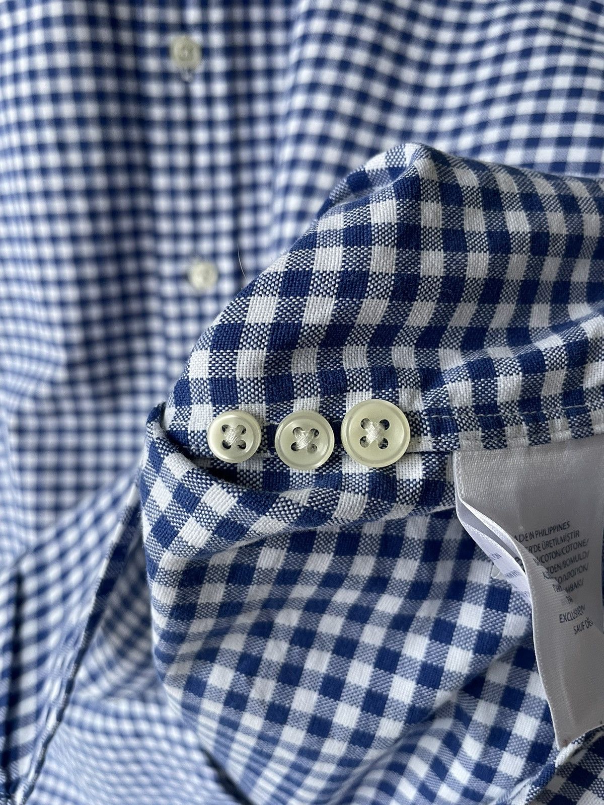 Polo Ralph Lauren × Ralph Lauren × Vintage Vintage Polo Ralph Lauren Shirt Button Up Flannel Blue/White Size US L / EU 52-54 / 3 - 15 Thumbnail