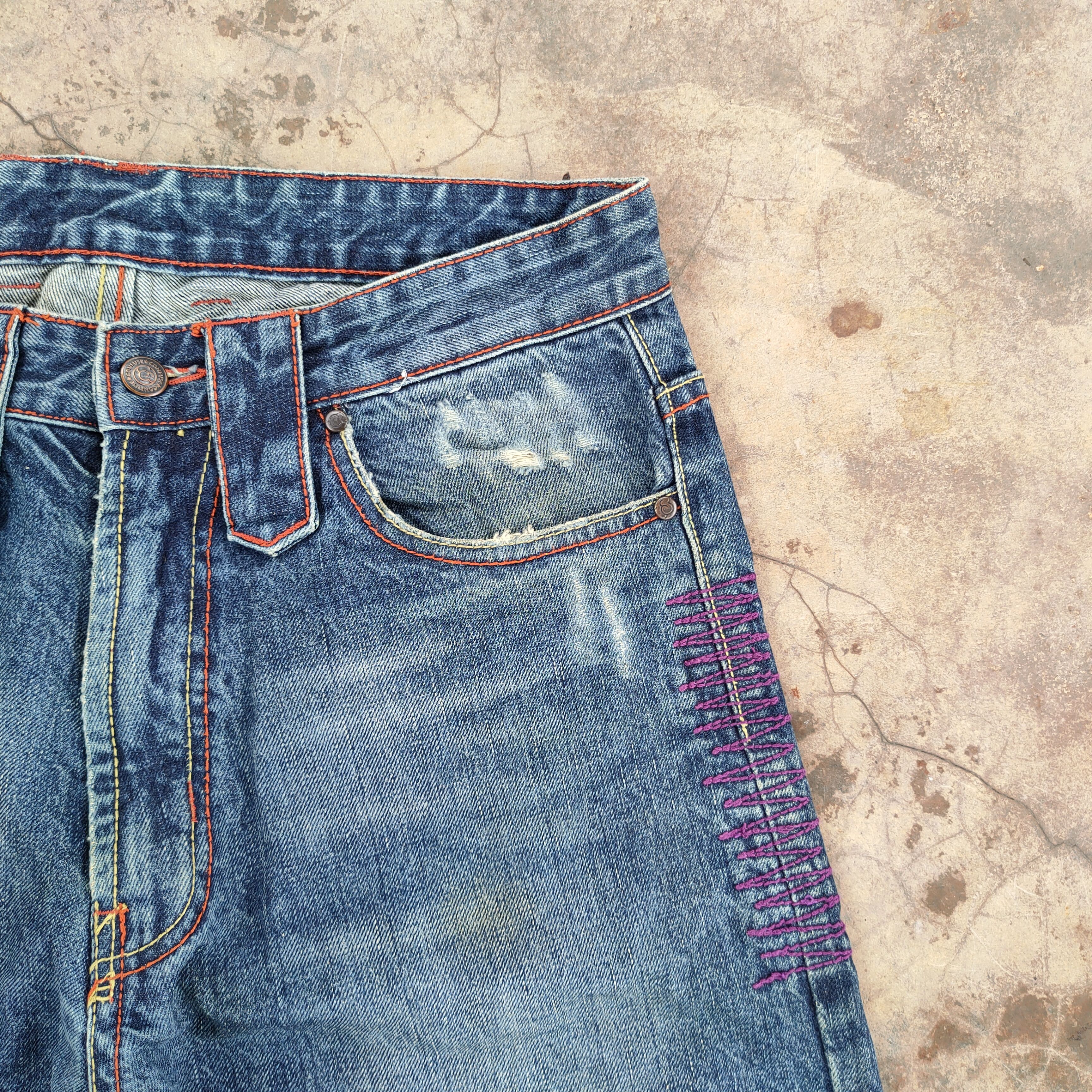 Japanese Brand × Jean × Vintage W32 VINTAGE CO CONFUSE FADED JEANS DENIM PANTS Size US 32 / EU 48 - 7 Thumbnail