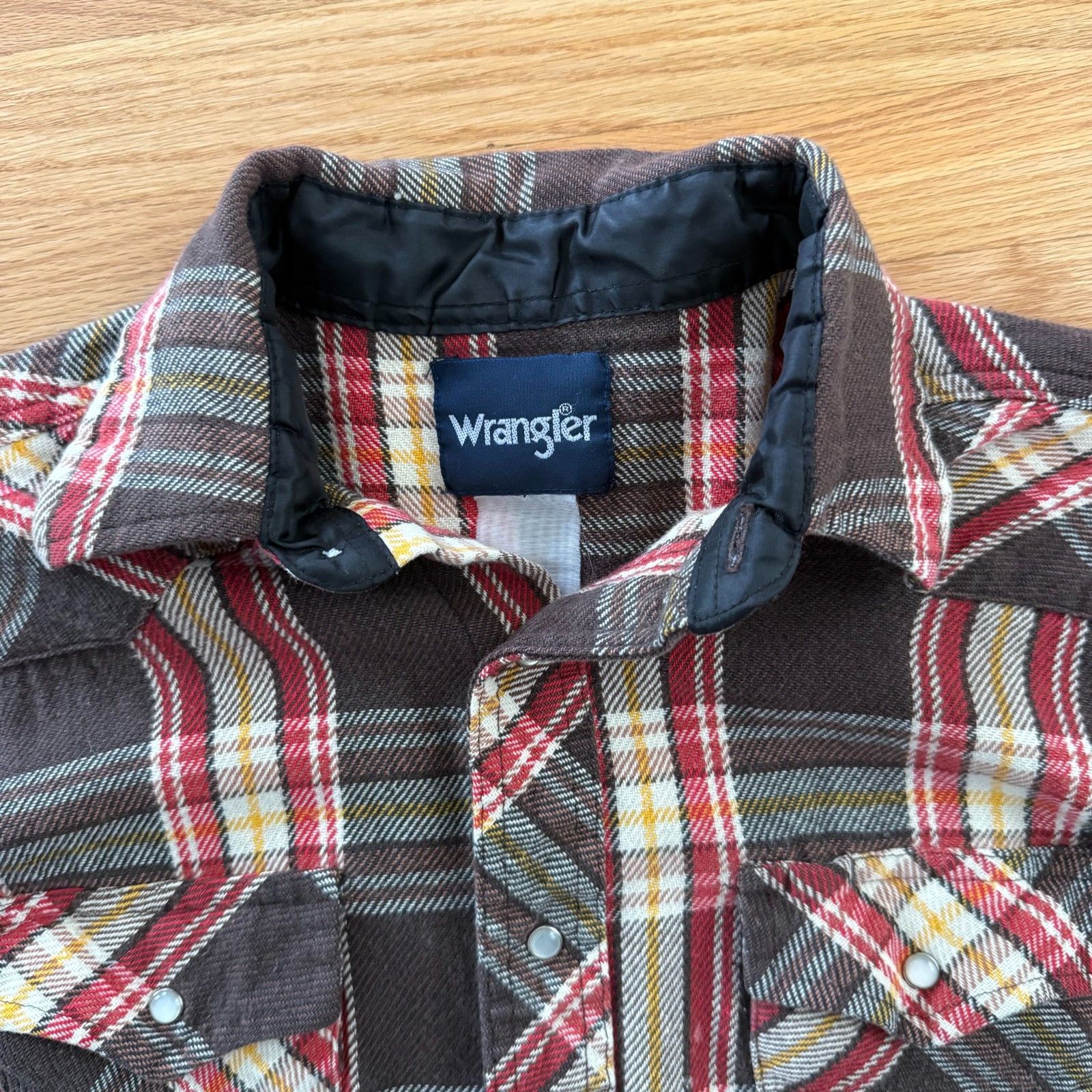 Wrangler Vintage 1990's Wrangler Western Flannel Medium Size US M / EU 48-50 / 2 - 6 Thumbnail