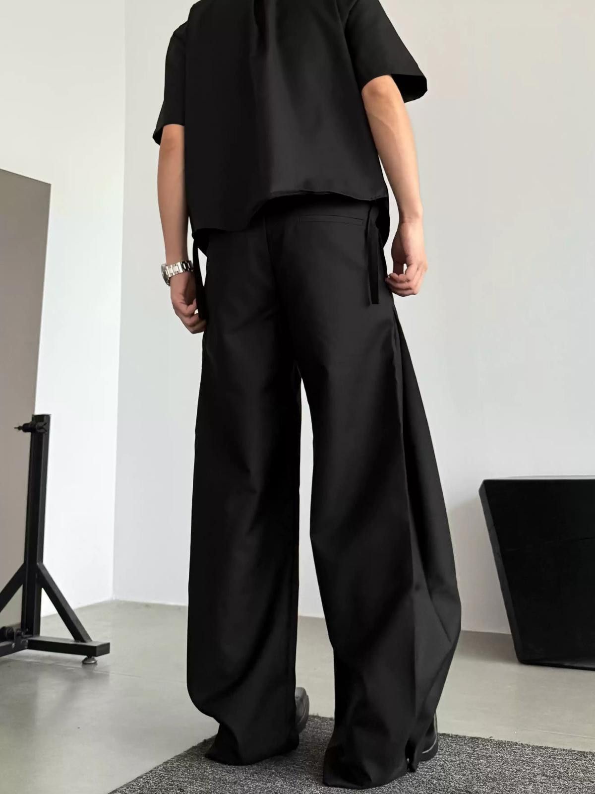 Other Ultra Black Wide Leg Cleanfit Pants Size US 32 / EU 48 - 2 Thumbnail