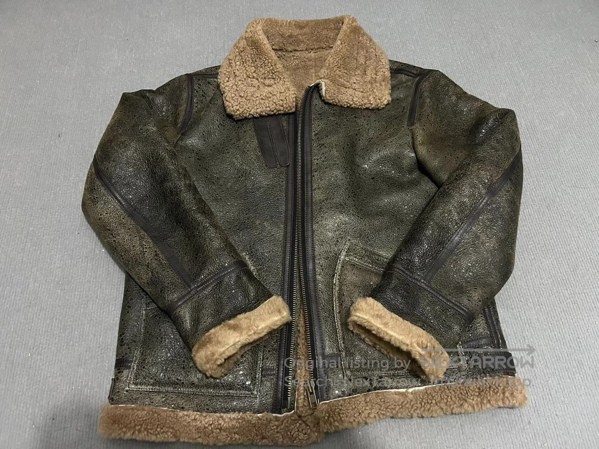 Vintage Vintage Shearling Leather Jacket XXL. Size US XXL / EU 58 / 5 - 2 Thumbnail