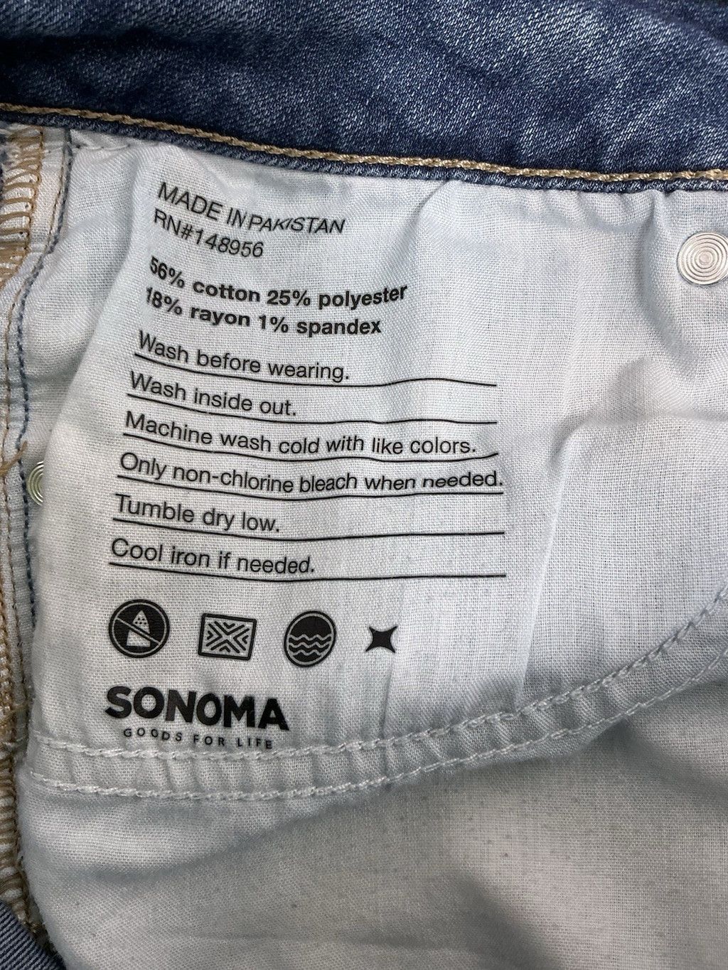 Sonoma Woman's Sonoma Straight Blue Jeans Size 8 R Size 30" / US 8 / IT 44 - 5 Thumbnail