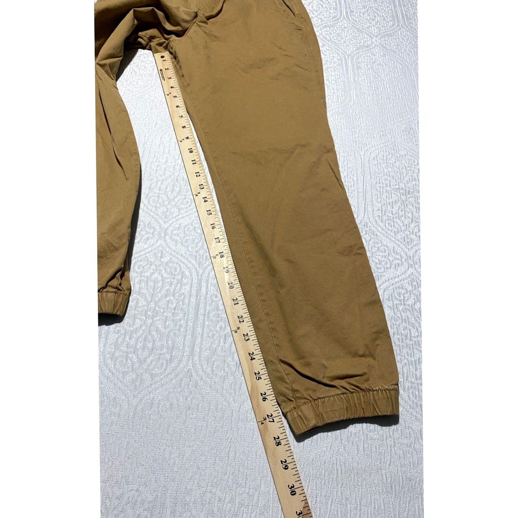 Gap Gap Essential Jogger Mens Medium Khaki Brown Elastic Waist Cotton Stretch Pants Size US 31 - 5 Thumbnail