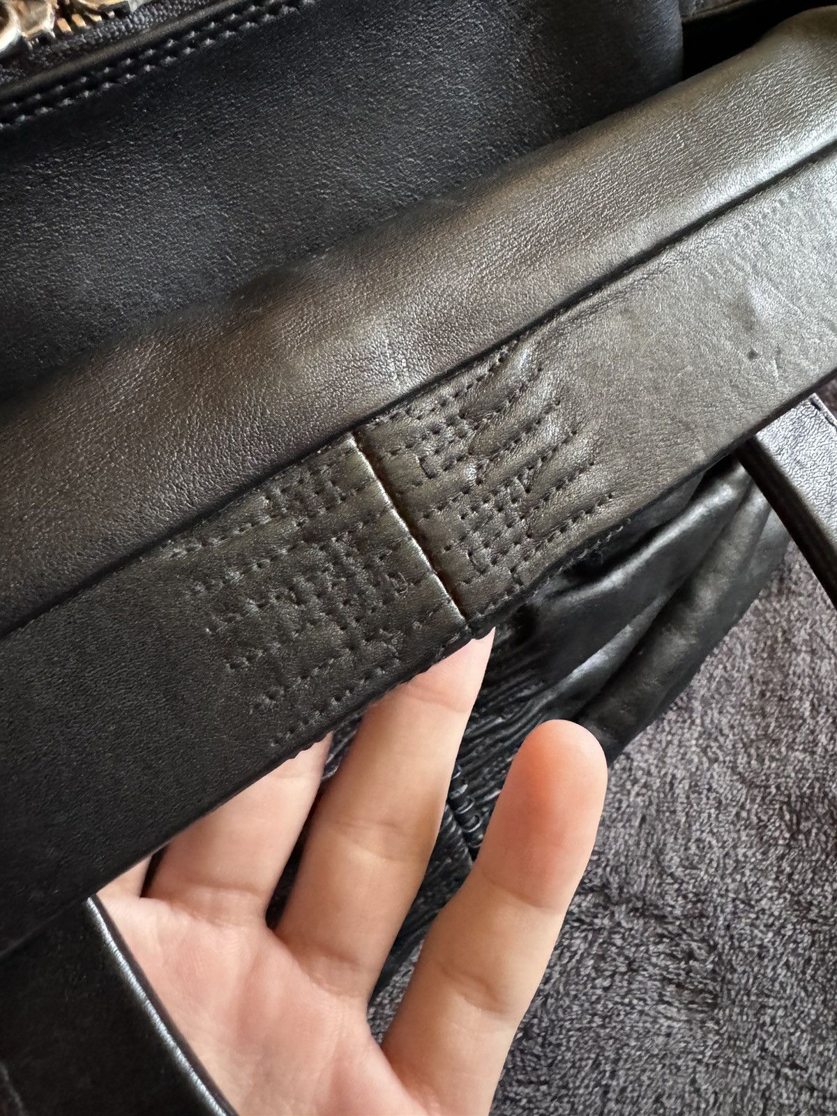 Dior Dior Karenina Black Leather HandBag Size ONE SIZE - 16 Thumbnail