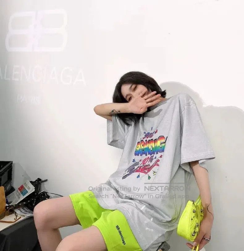Balenciaga Balenciaga Letter Logo Printed Short Sleeve T-Shirt Size US XS / EU 42 / 0 - 6 Thumbnail