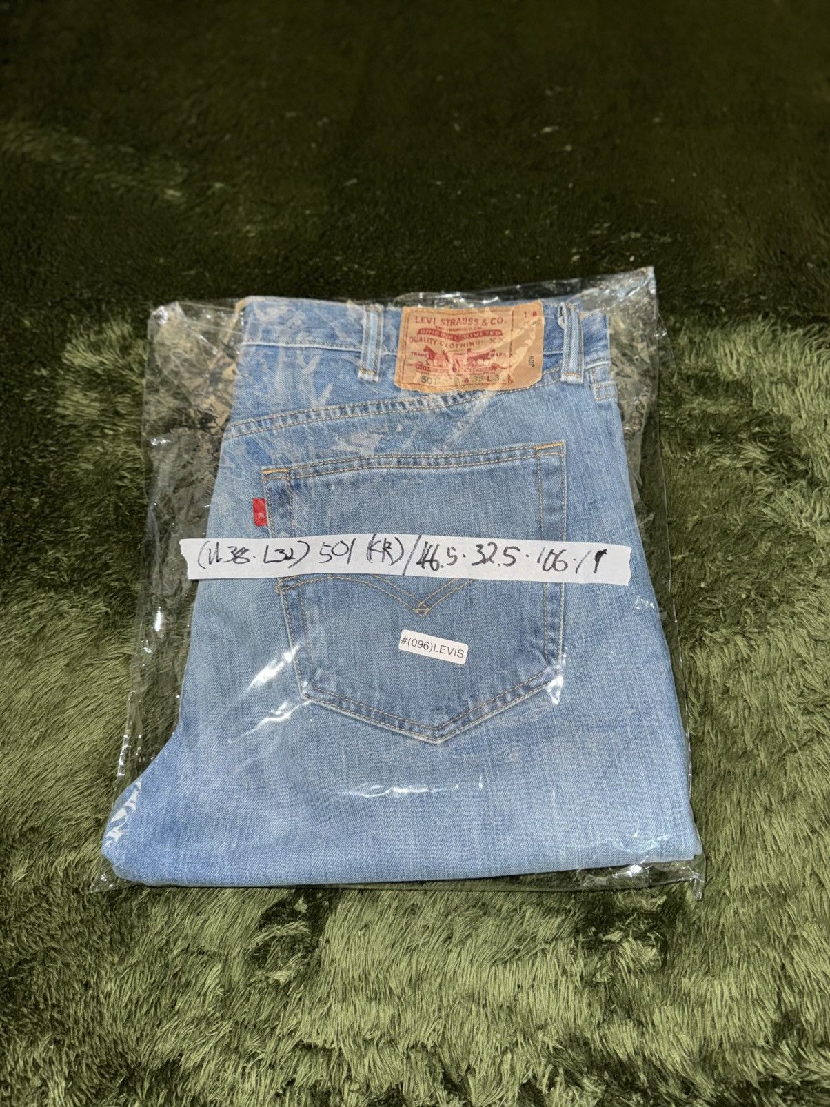 Levi's [W38/L32] Levi’s 501 Original Blank Tab Denim Indigo Size US 38 / EU 54 - 12 Thumbnail