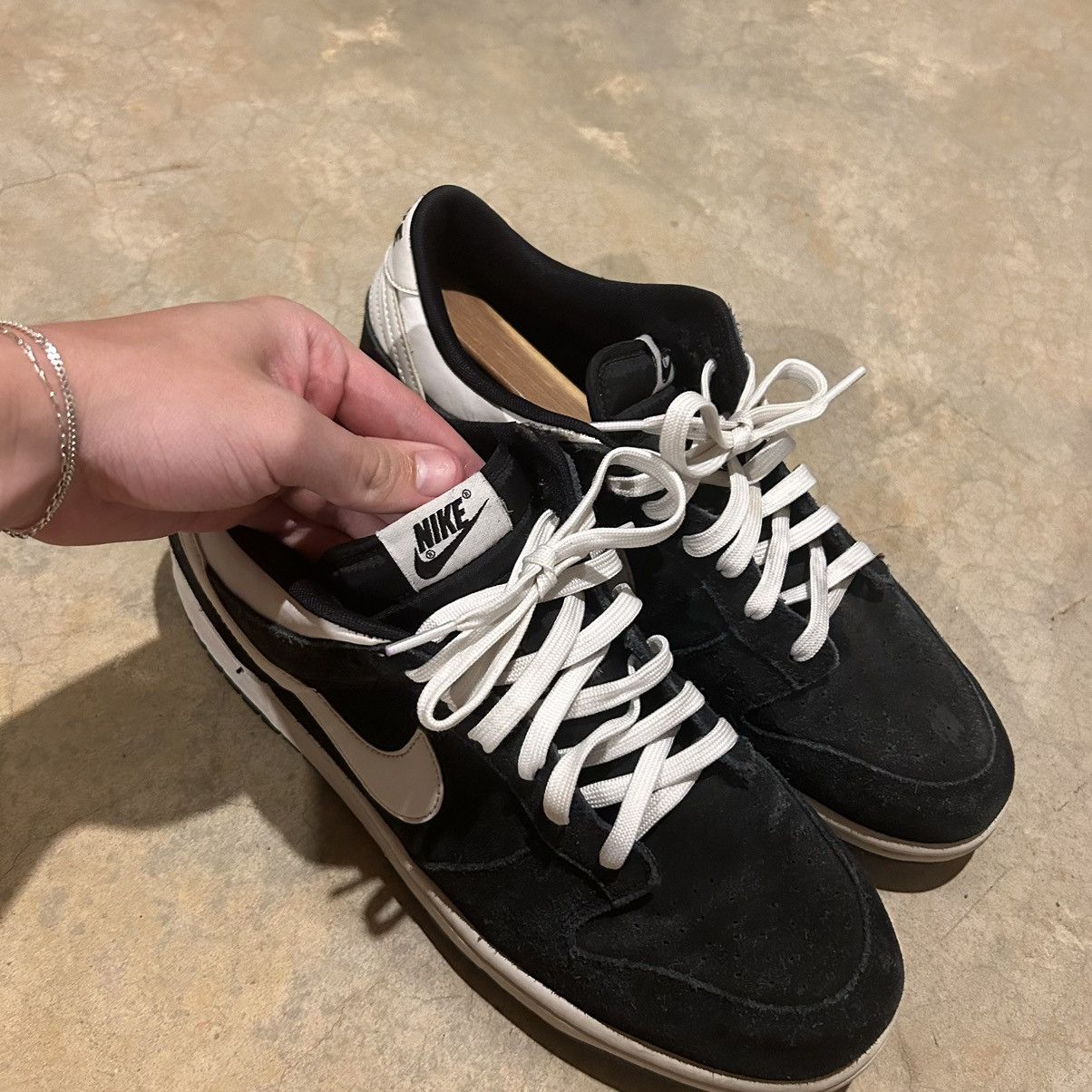 Nike Nike Dunk Low Black White Suede 2015 US 11.5 Size US 11.5 / EU 44-45 - 7 Thumbnail