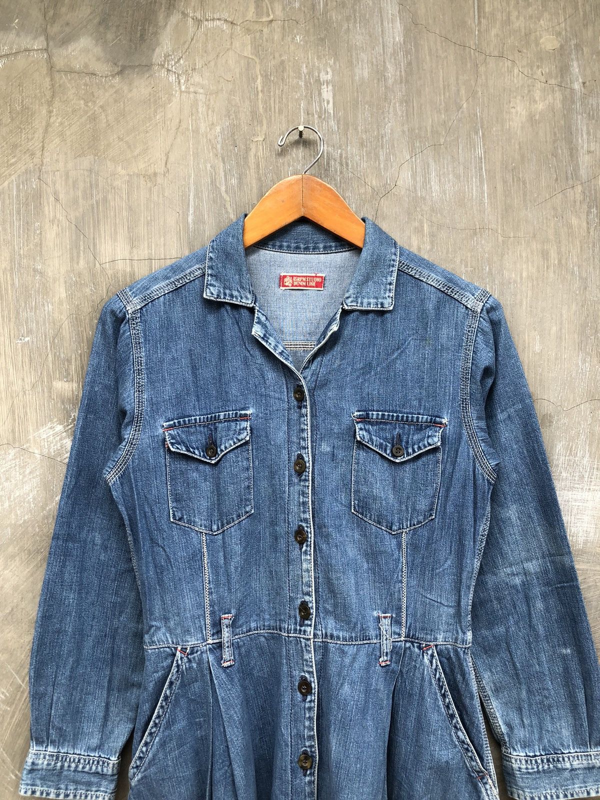 45rpm 45 RPM Studio Denim Women Midi Dress Size M / US 6-8 / IT 42-44 - 2 Thumbnail