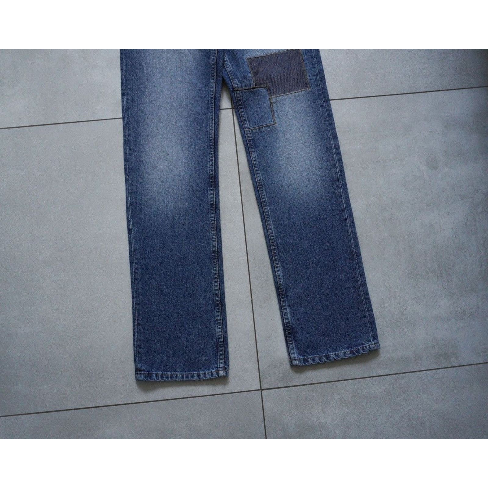 Prada Vintage fw00 prada patchwork light blue denim jeans pants Size US 29 - 3 Thumbnail