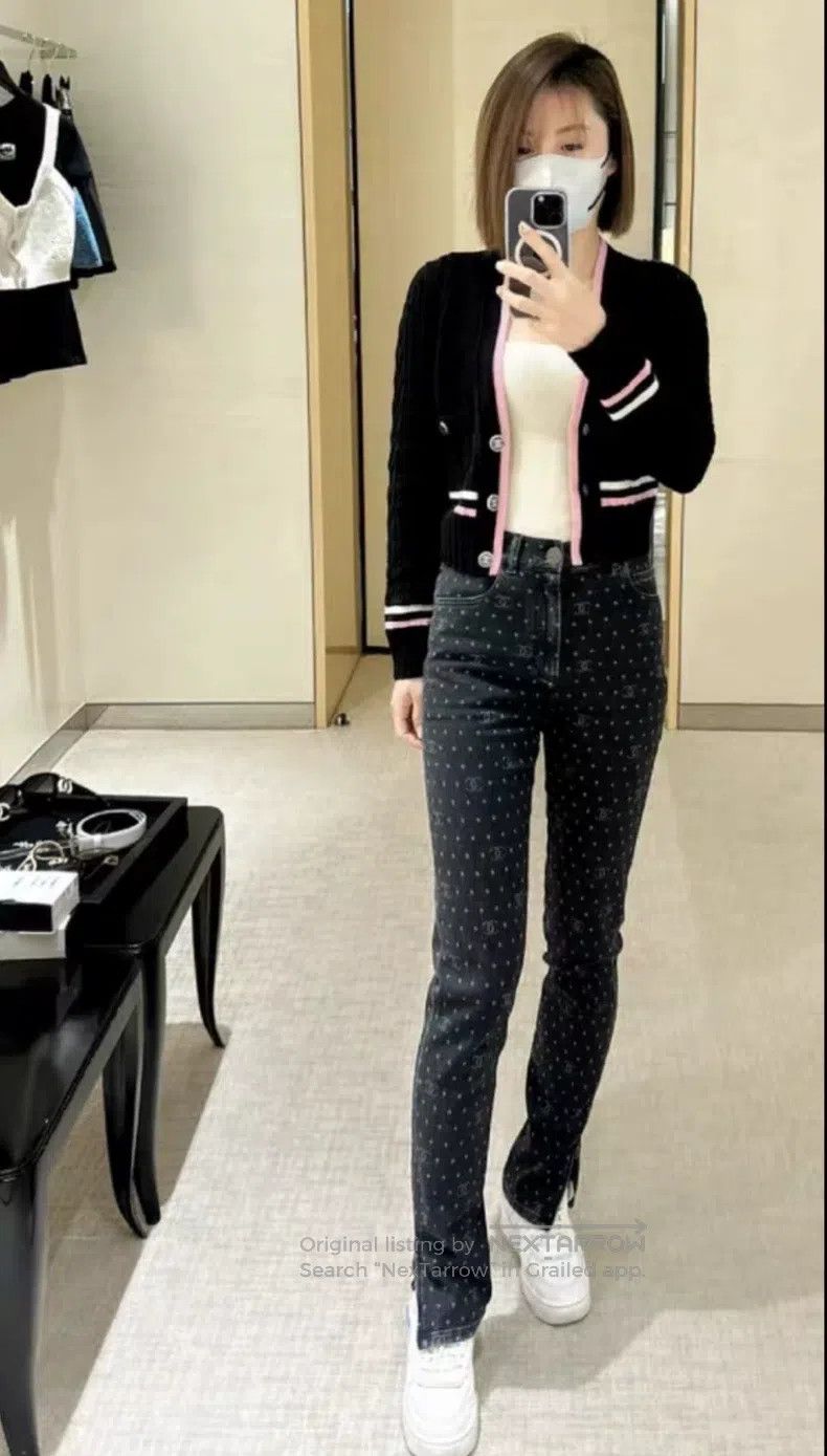 Chanel Chanel 23P full print double c jeans Size 25" / US 0 / IT 36 - 8 Thumbnail