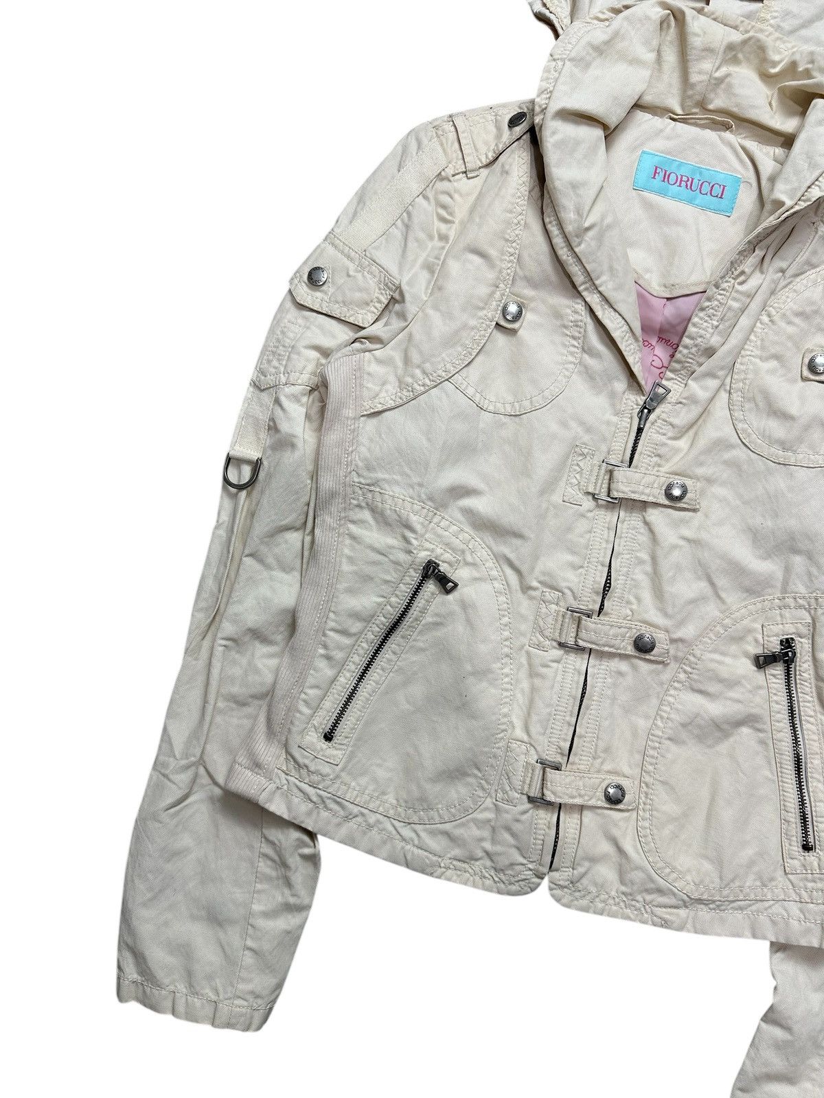 Fiorucci ARCHIVE VINTAGE FIORUCCI BONO JACKET MULTI POCKET GOA STYLE Size S / US 4 / IT 40 - 4 Thumbnail