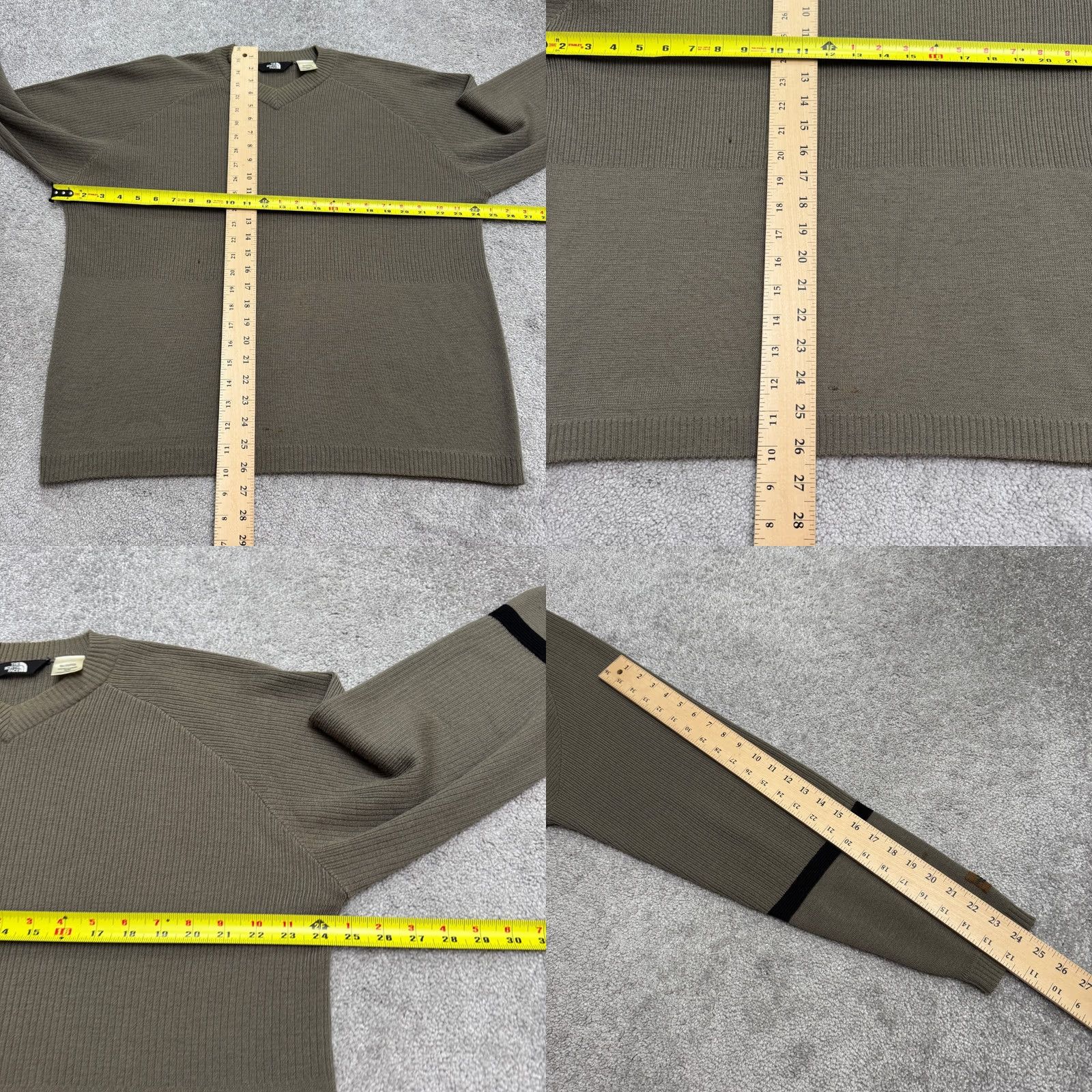 The North Face VINTAGE The North Face Wool Sweater Mens Medium Brown V-Neck Pullover Size US M / EU 48-50 / 2 - 10 Thumbnail