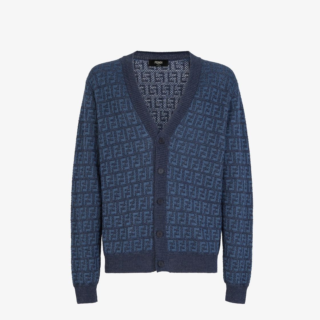 Fendi o1s1wg111025 Cardigan in Blue Size US S / EU 44-46 / 1 - 1 Thumbnail