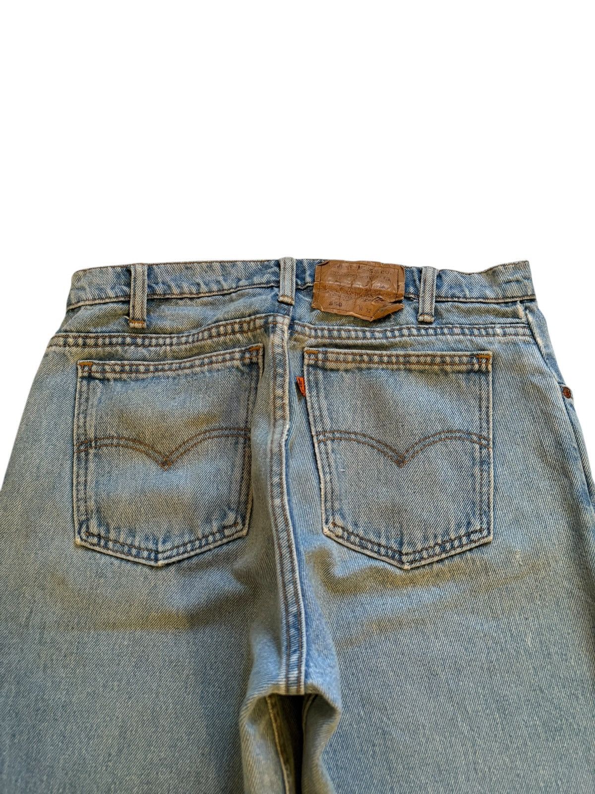 Levi's × Levi's Vintage Clothing Vintage 90s Levis 550 Orange Tab Mud Wash Baggy Jean Short Size US 31 - 10 Thumbnail