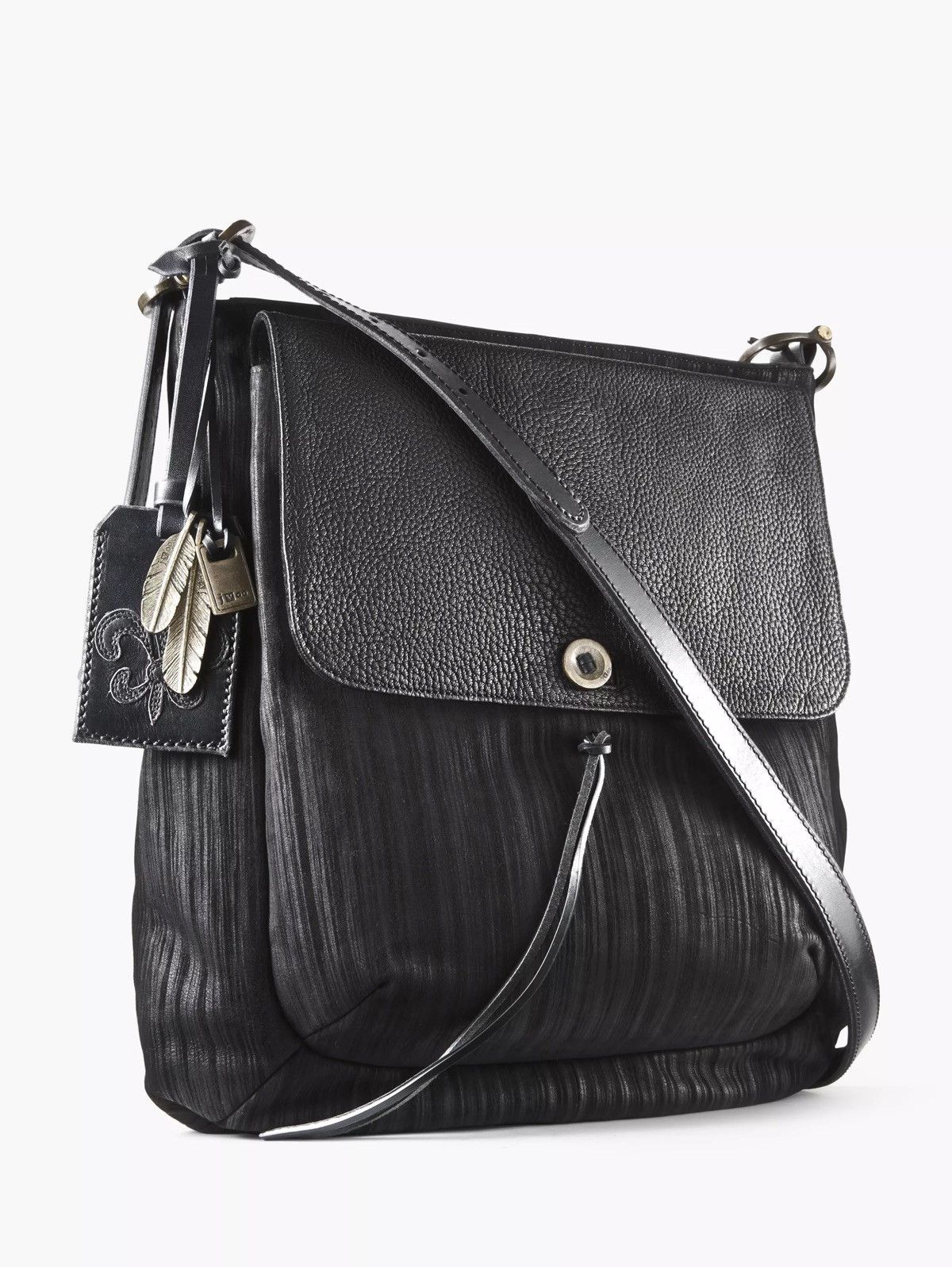John Varvatos Leather Crossbody Bag. Size ONE SIZE - 1 Thumbnail