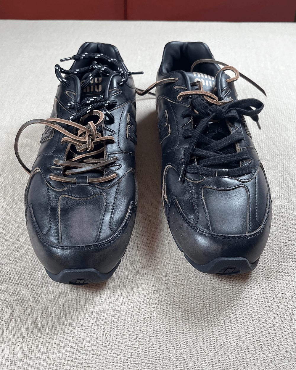 Miu Miu × New Balance Miu Miu x New Balance 530 SL Black Leather trainers Size US 8.5 / EU 41-42 - 3 Thumbnail