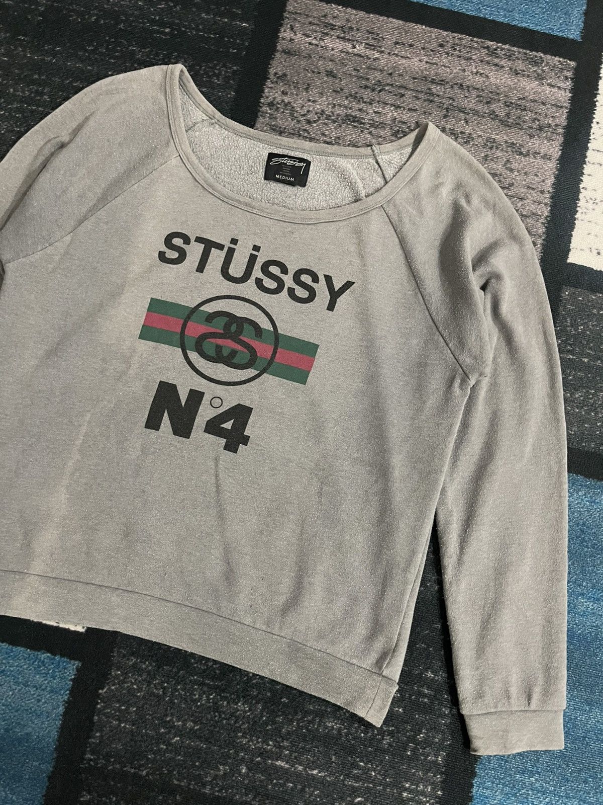 Stussy × Vintage Vintage Stussy No 4 x Gucci Sweatshirt Size M / US 6-8 / IT 42-44 - 3 Thumbnail