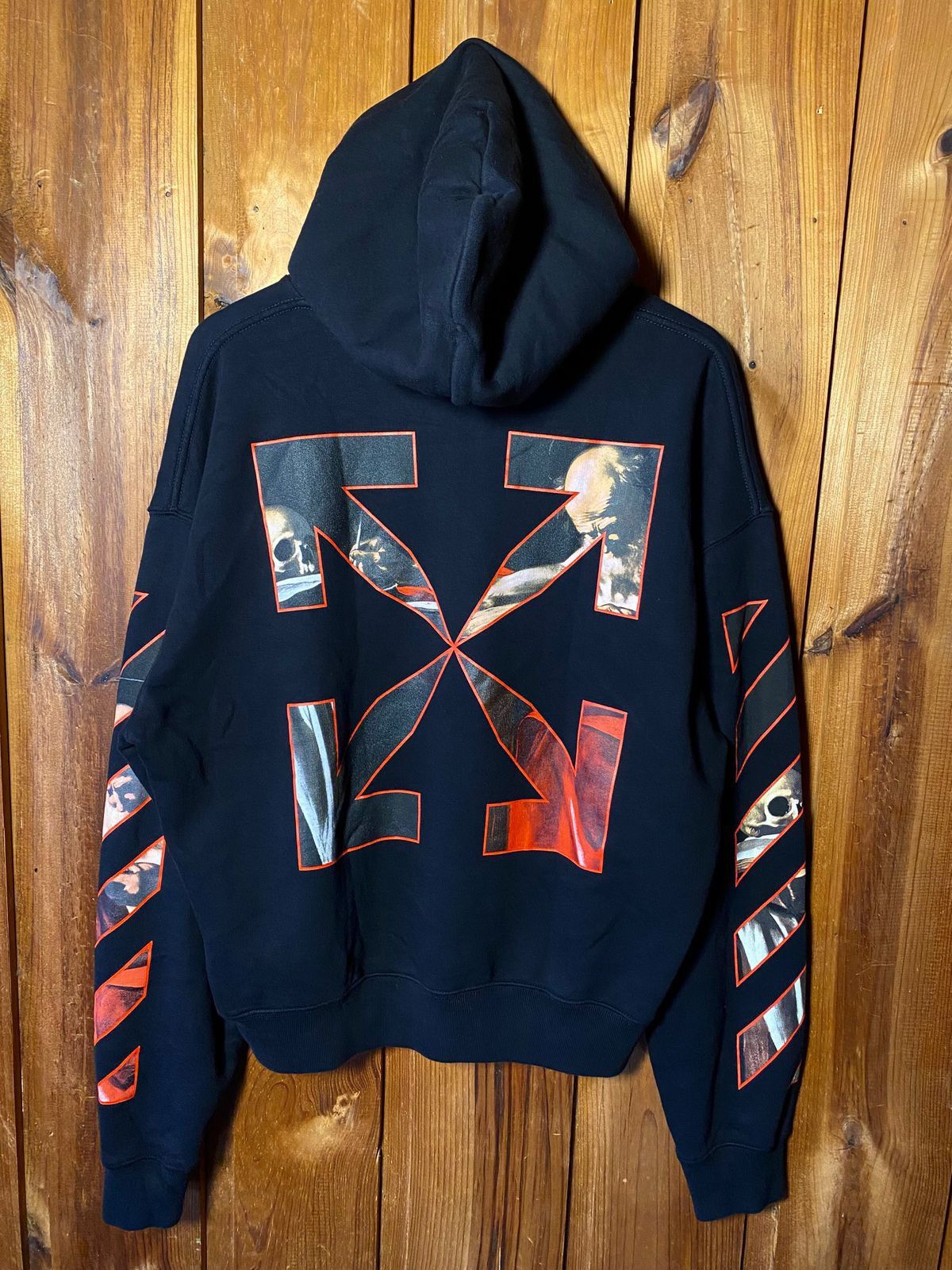 Off-White OFF-WHITE Caravaggio Diag Sleeve Hoodie Size US S / EU 44-46 / 1 - 2 Thumbnail