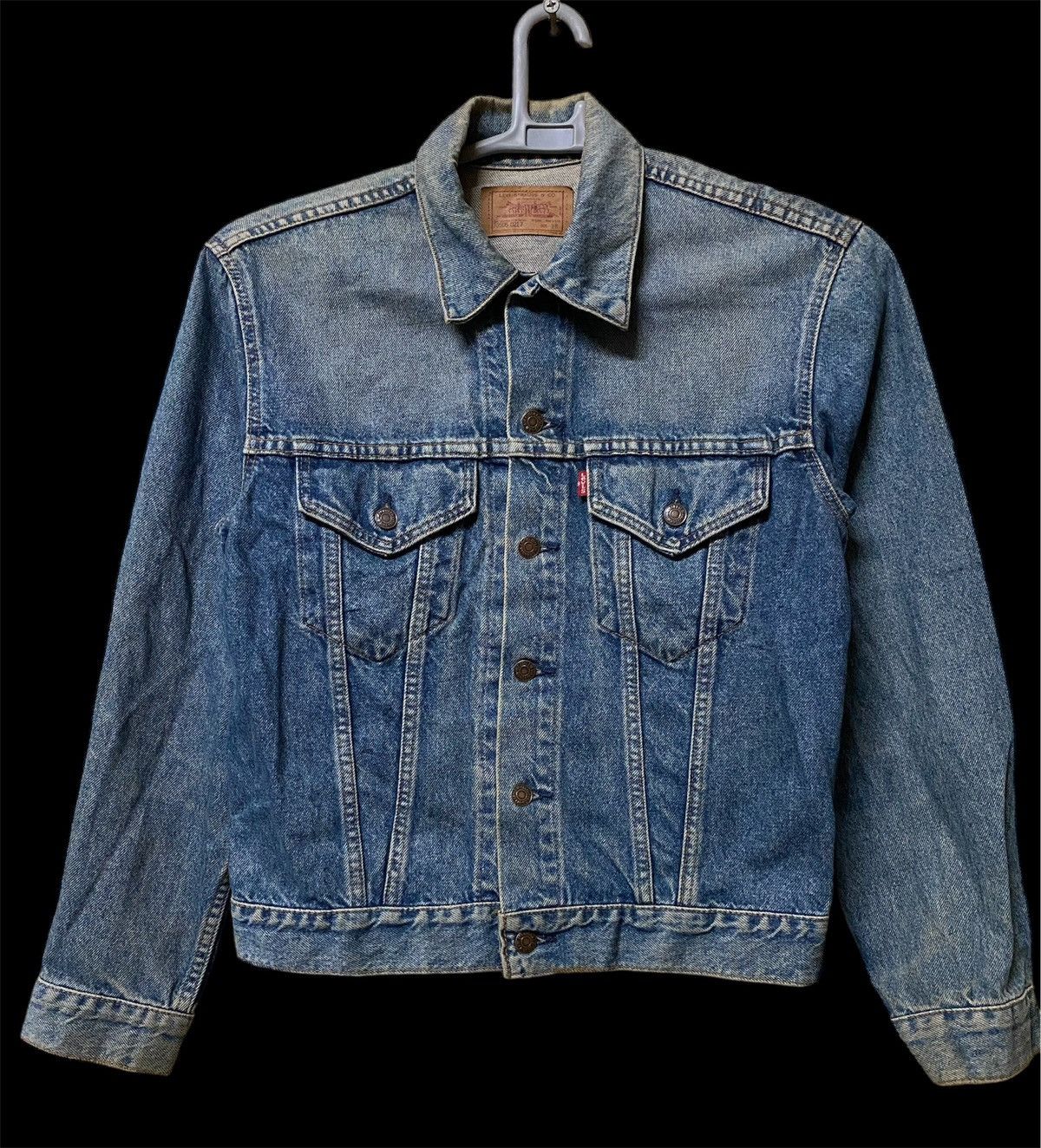 Levi's × Levi's Vintage Clothing × Vintage Vintage 80s Levis Trucker 505 saiz 38 jeans jacket usa made Size US M / EU 48-50 / 2 - 1 Thumbnail
