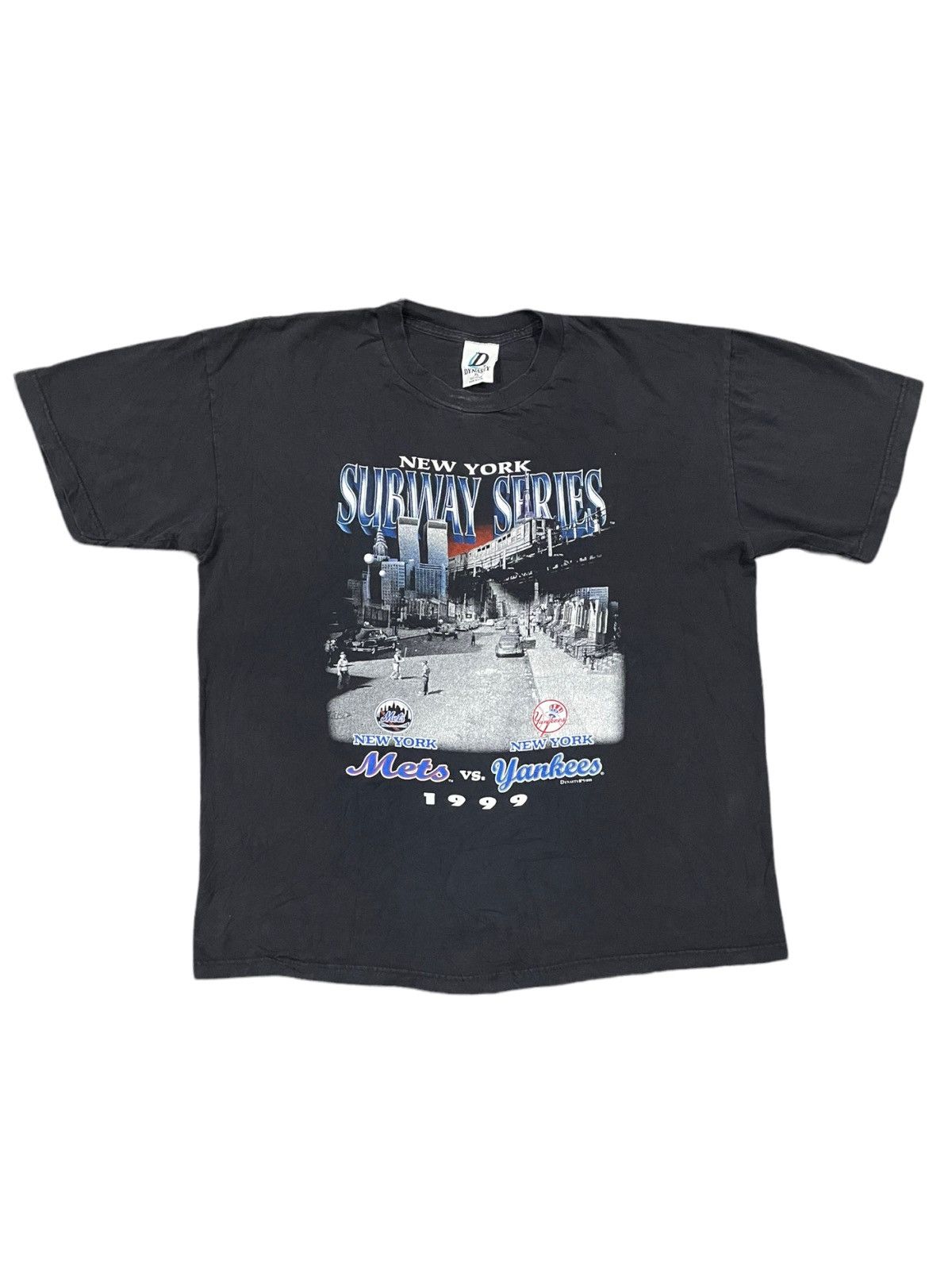MLB VTG 1999 Subway Series Memoribilia NY Mets x NY Yankees Tee Size US XL / EU 56 / 4 - 2 Thumbnail