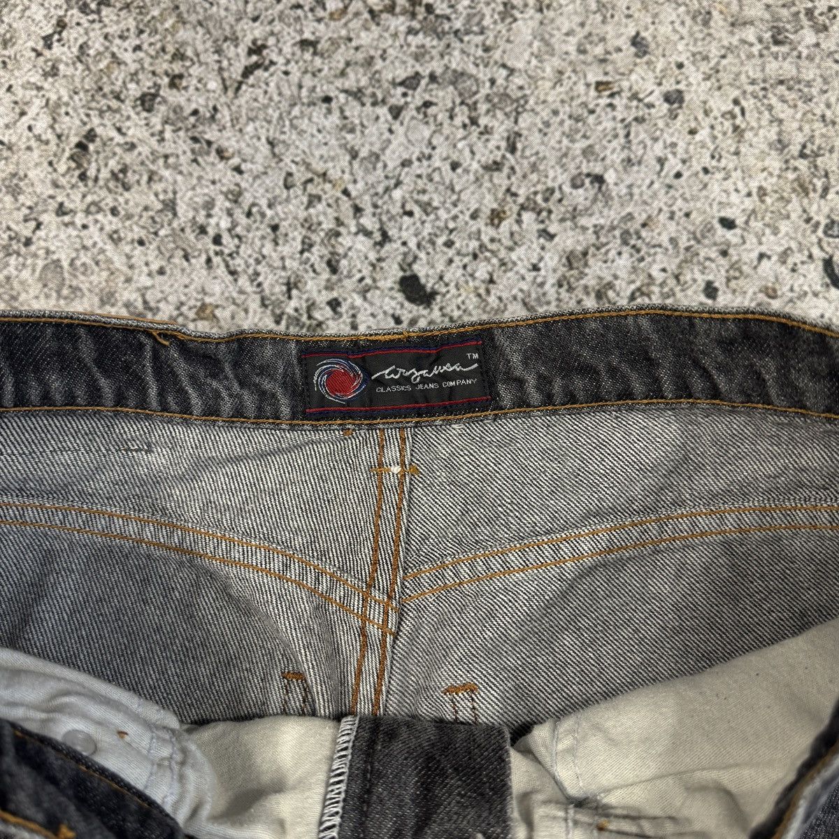 Vintage 90s Waza USA Baggy Wide Leg Skater Carpenter Denim Jeans Size US 32 / EU 48 - 10 Thumbnail