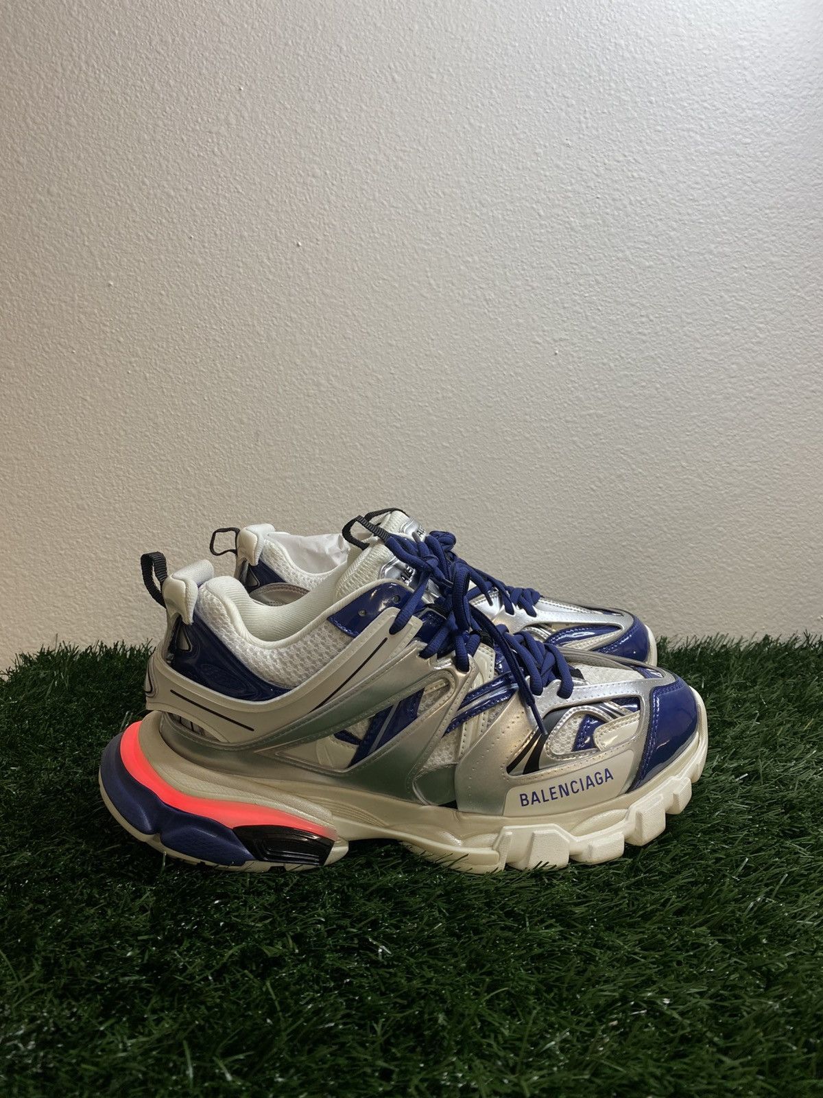 Balenciaga Balenciaga Track 2 Open Sneaker Blue/White Size 13 US