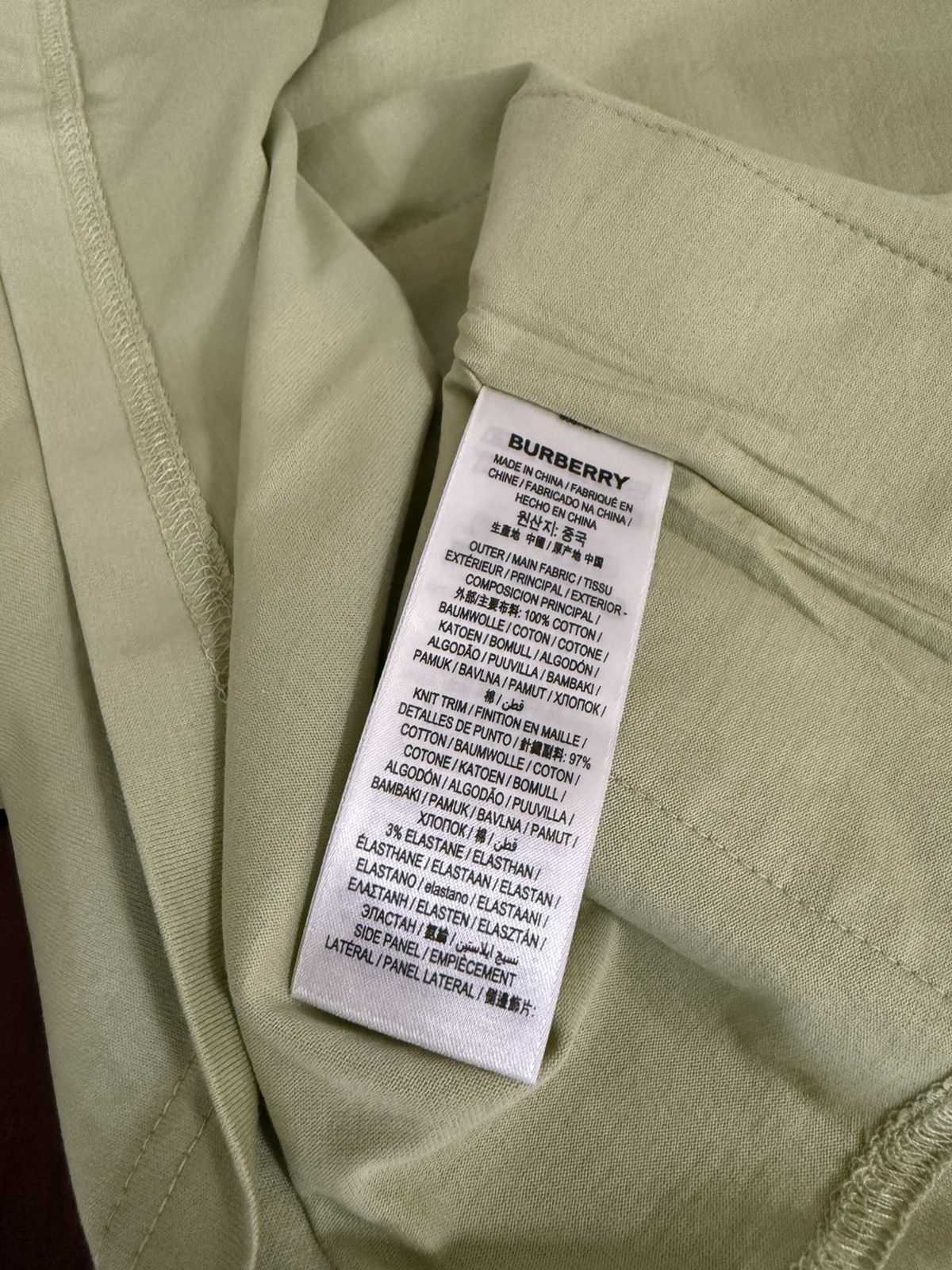 Burberry Burberry Mist Green T-Shirt Size US L / EU 52-54 / 3 - 11 Thumbnail
